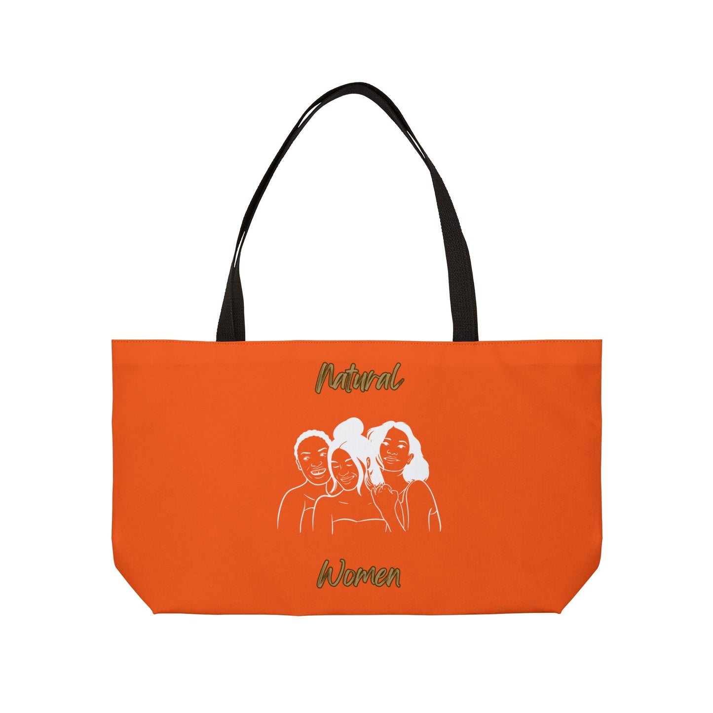 Natural Women Laughing Friends (WL) Weekender Tote Bag ORANGE
