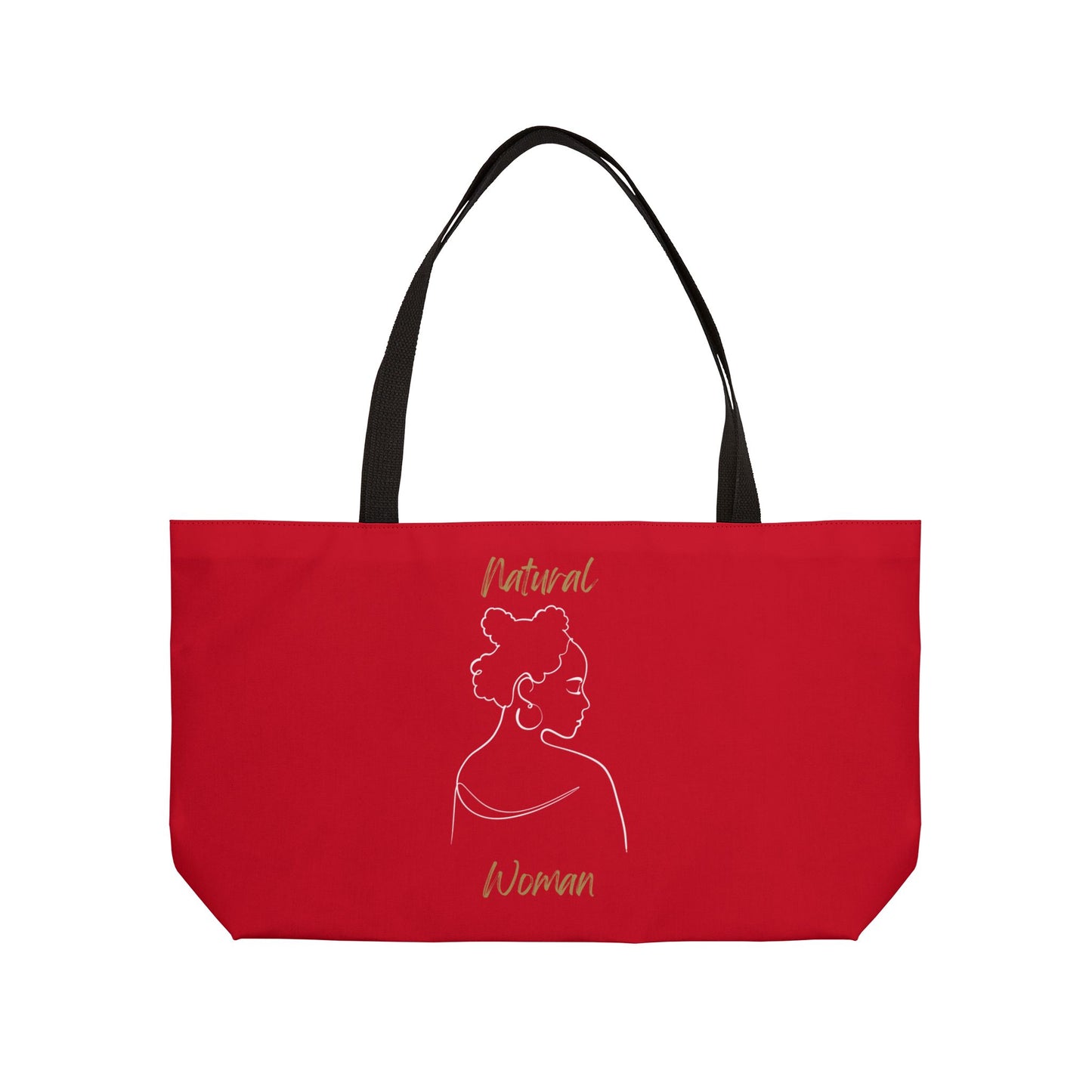 Natural Woman Twist (WL) Weekender Tote Bag DARK RED