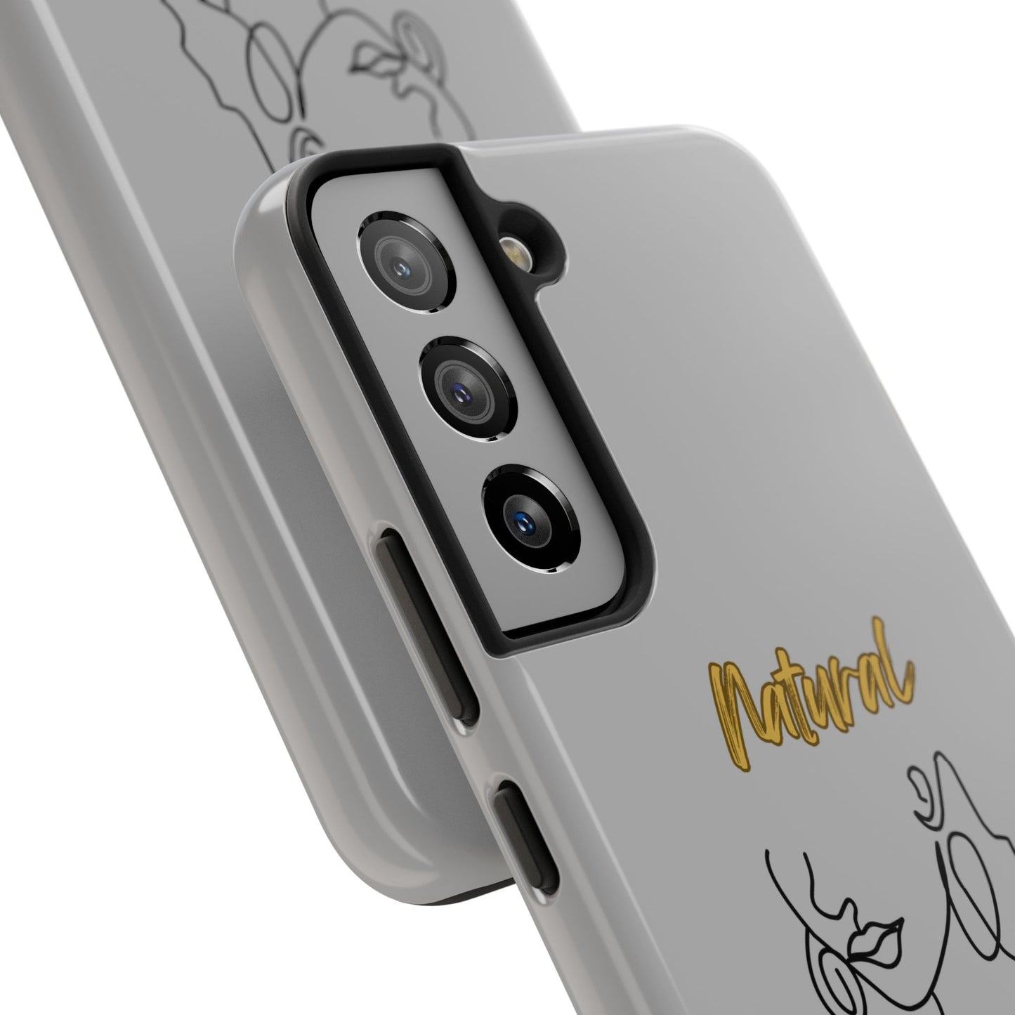 Natural Woman Lips (BL)Tough Phone Cases LIGHT GREY
