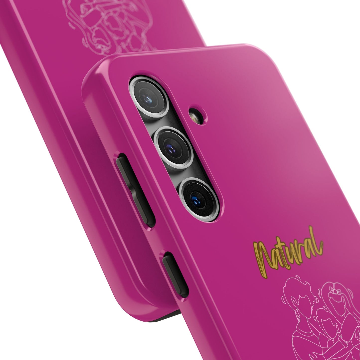 Natural Woman Bear Hugs (WL) Tough Phone Cases PINK