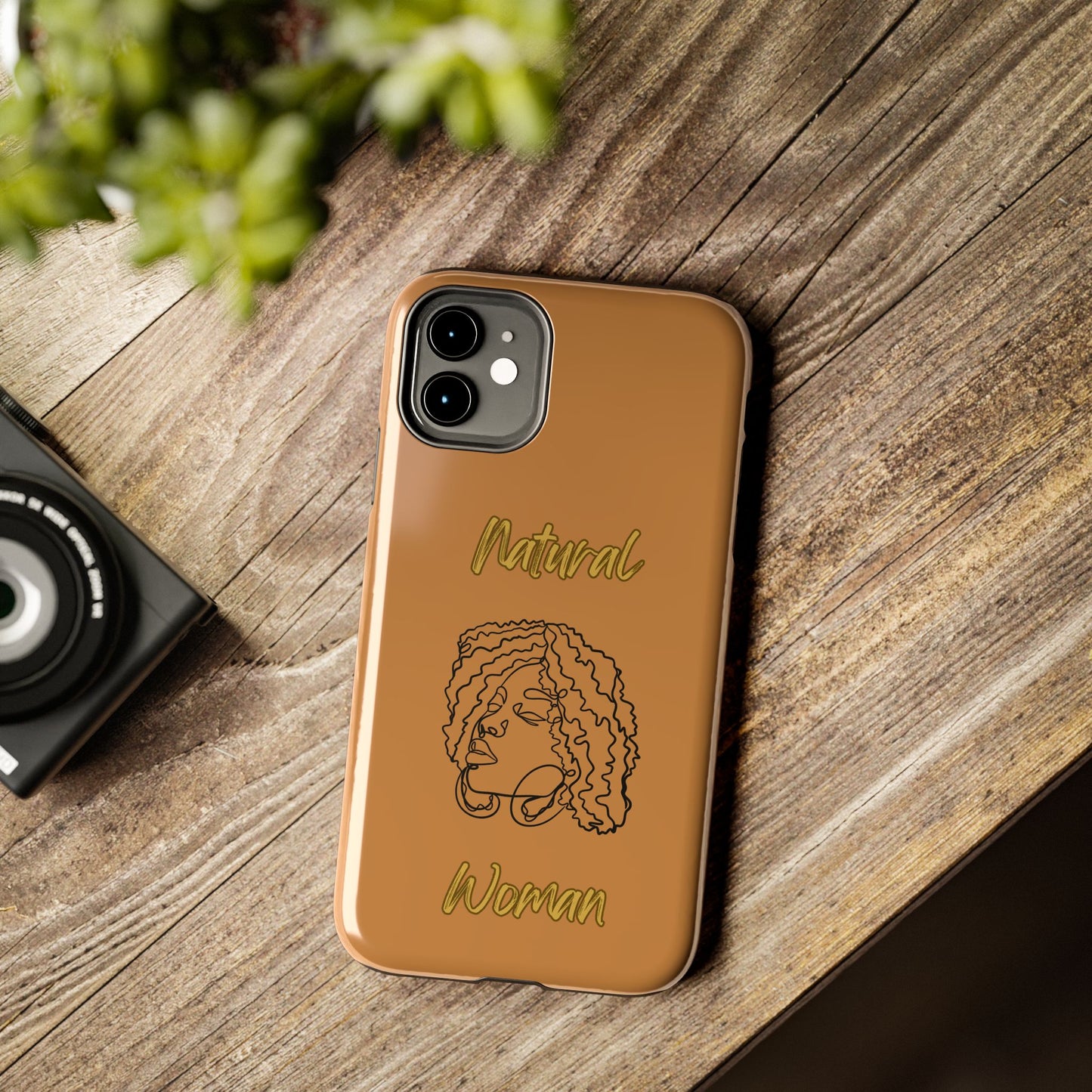 Natural Woman Naturally Me (BL)Tough Phone Cases LIGHT BROWN