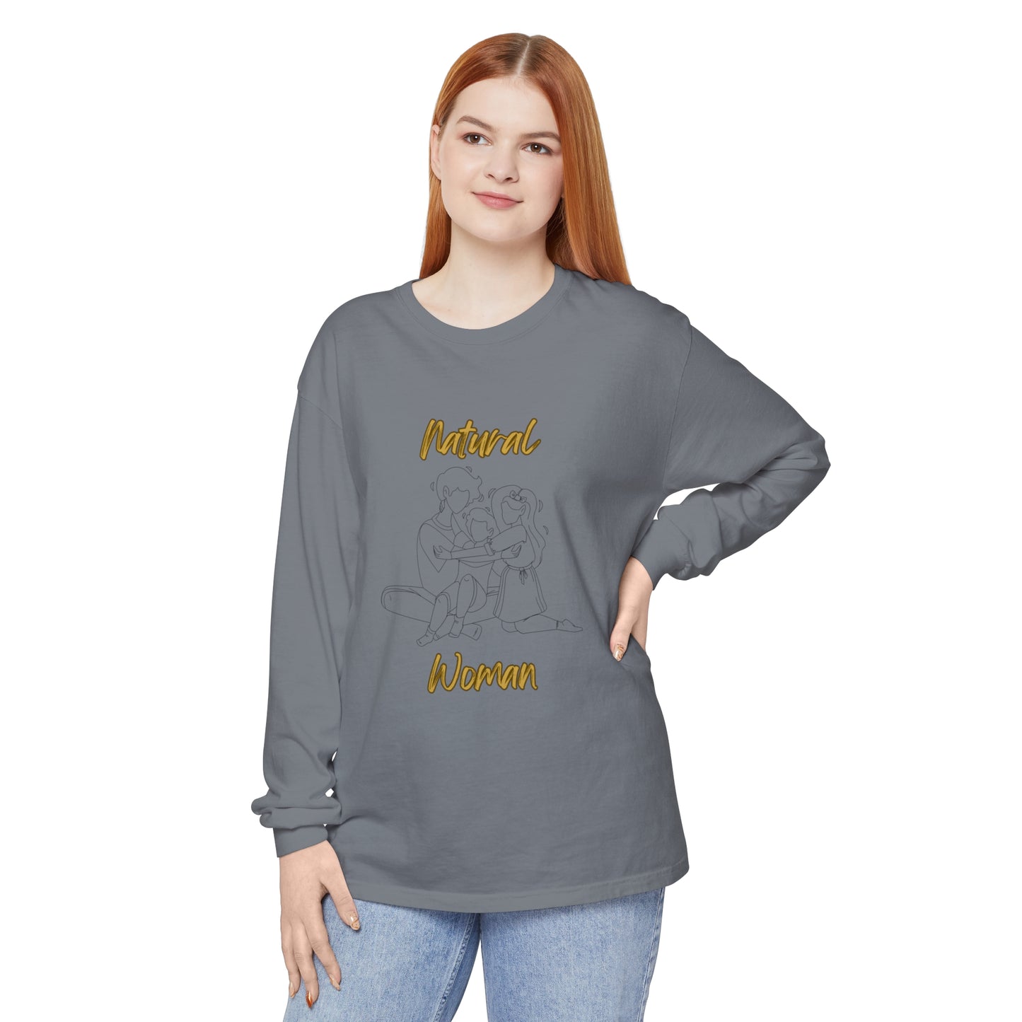 Natural Woman Bear Hugs (BL) Long Sleeve T-Shirt