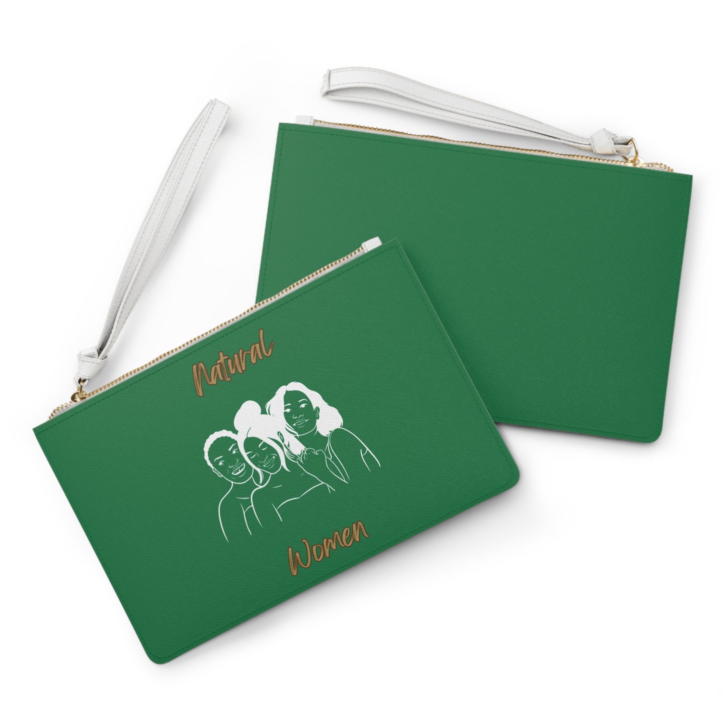 Natural Women Laughing Friends (WL) Clutch Bag DARK GREEN