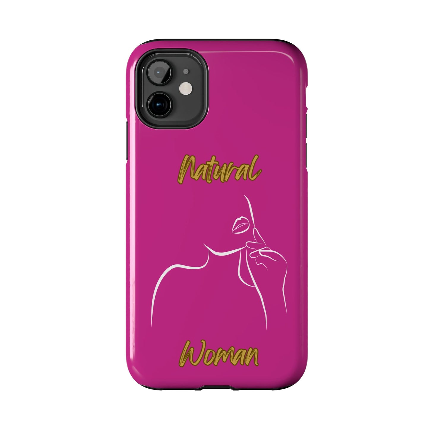 Natural Woman Chin Up (WL)Tough Phone Cases PINK