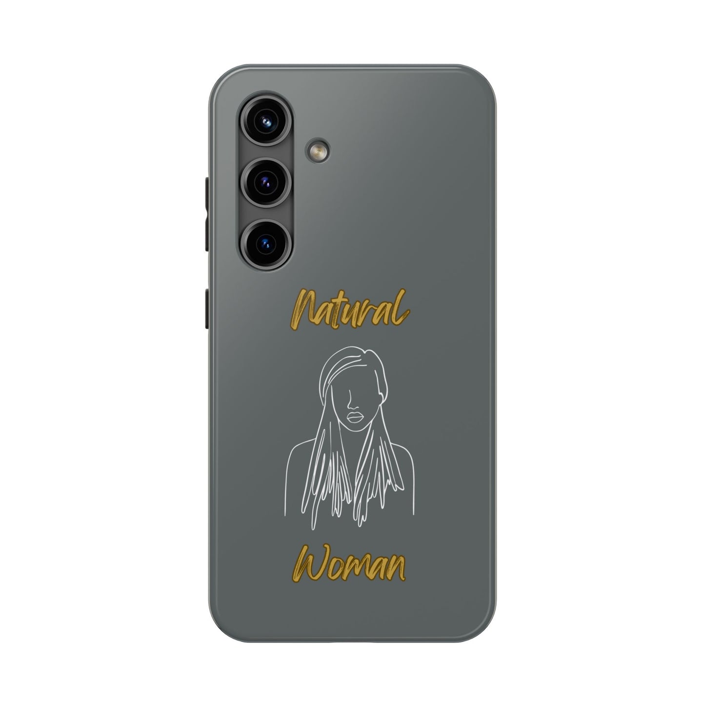 Natural Woman Content (WL)Tough Phone Cases DARK GREY