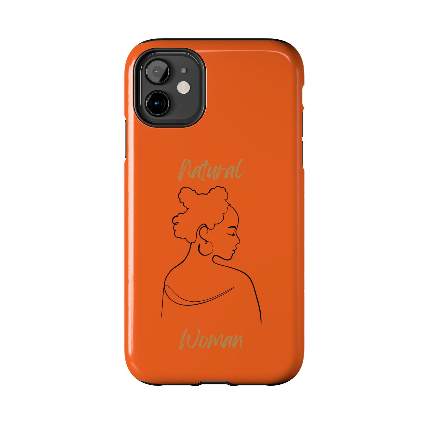 Natural Woman Twists (BL) Tough Phone Cases ORANGE