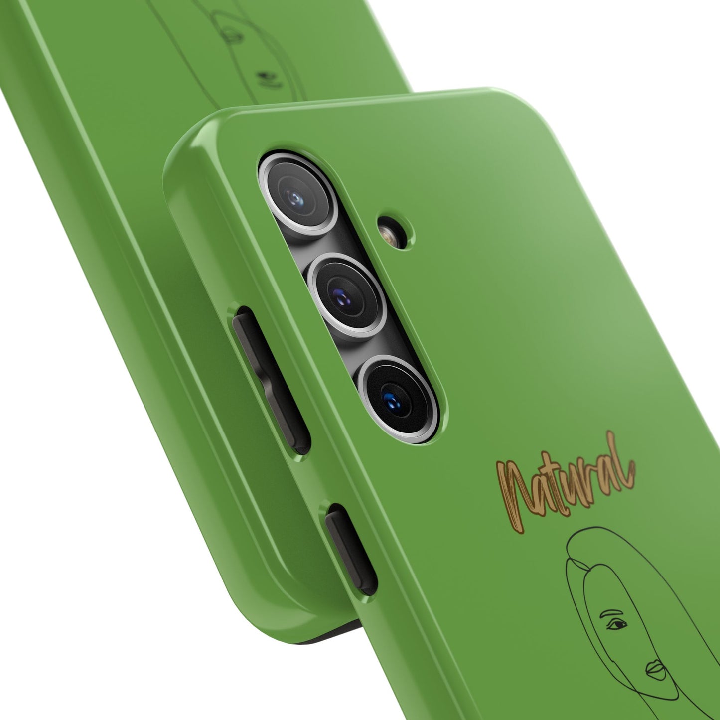 Natural Woman Covered Eye (BL)Tough Phone Cases GREEN