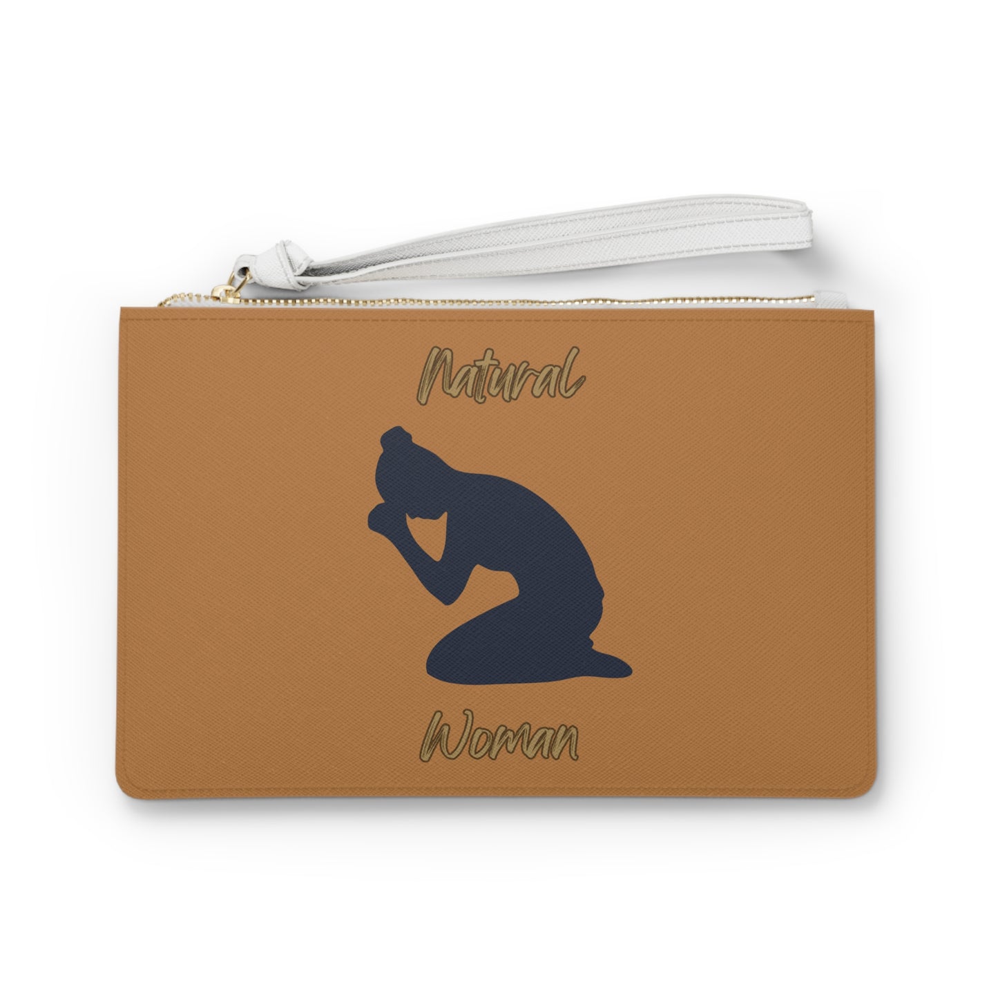 Natural Woman Pray (BL) Clutch Bag LIGHT BROWN