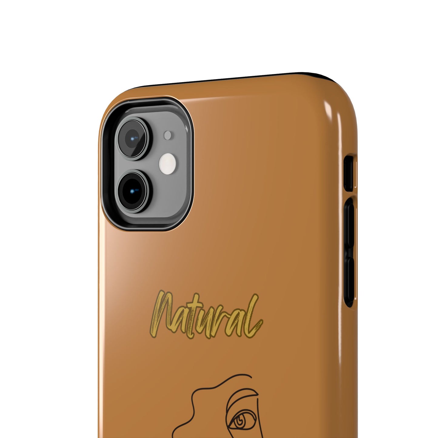 Natural Woman Peekaboo (BL)Tough Phone Cases LIGHT BROWN