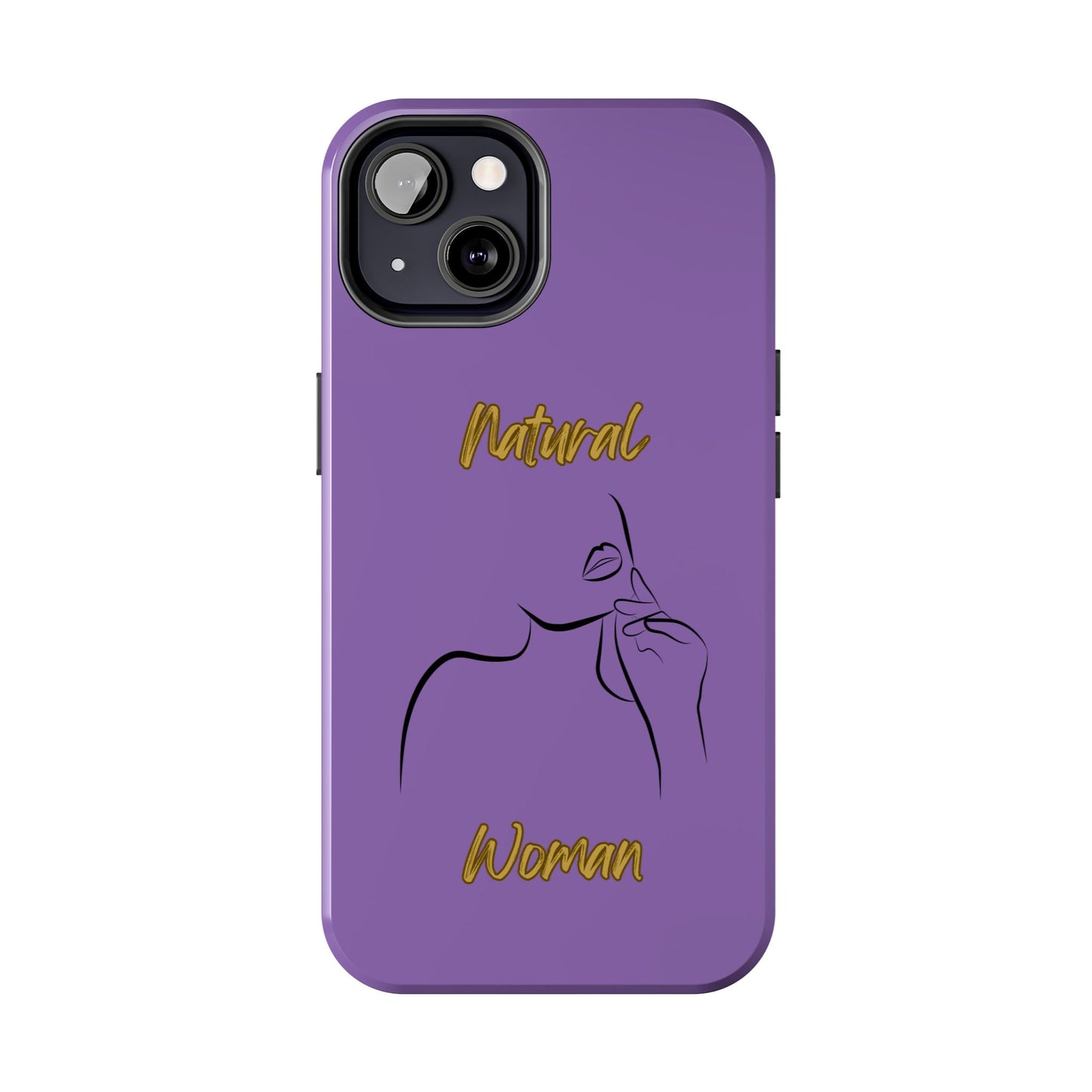 Natural Woman Chin Up (BL)Tough Phone Cases LIGHT PURPLE