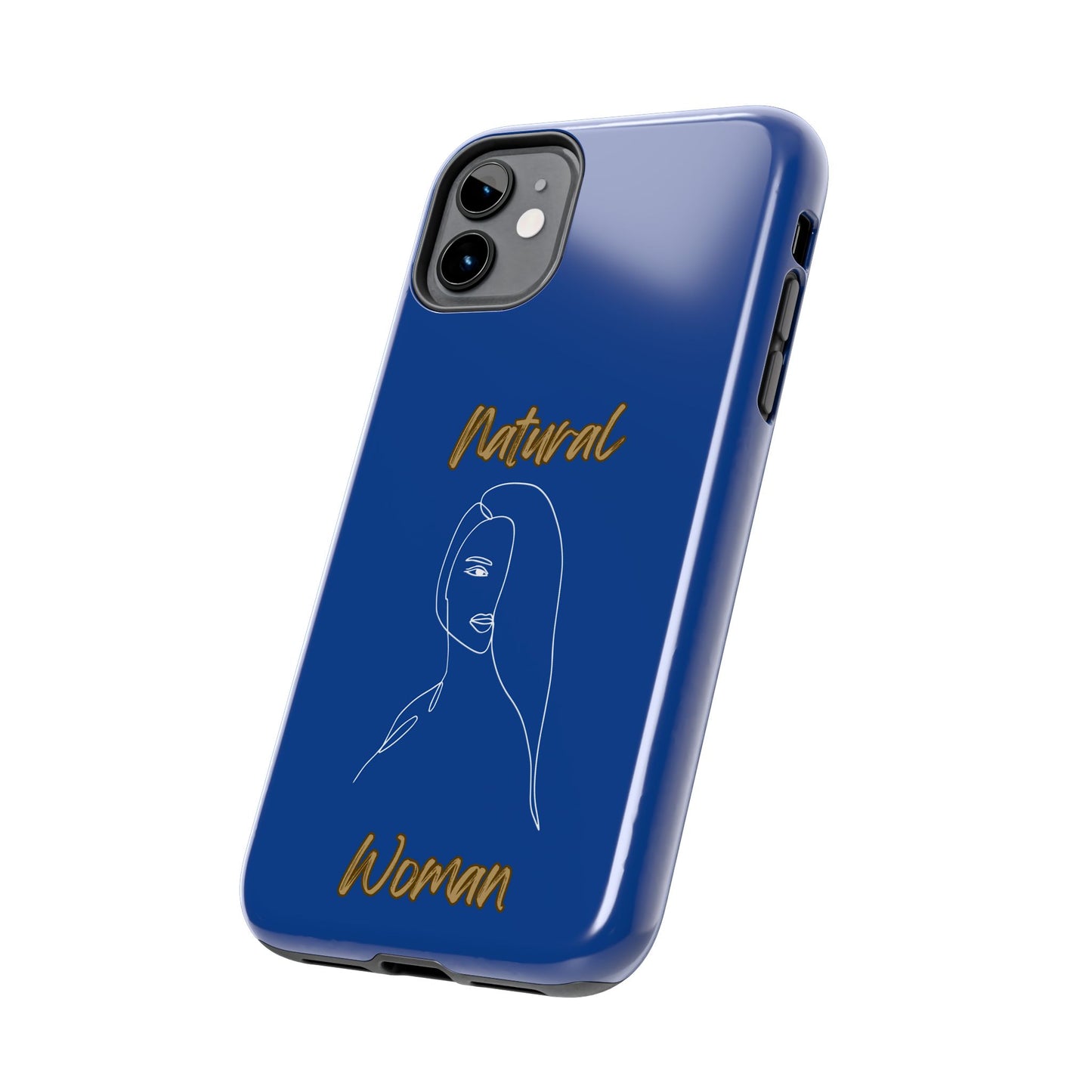 Natural Woman Covered Eye (WL)Tough Phone Cases DARK BLUE