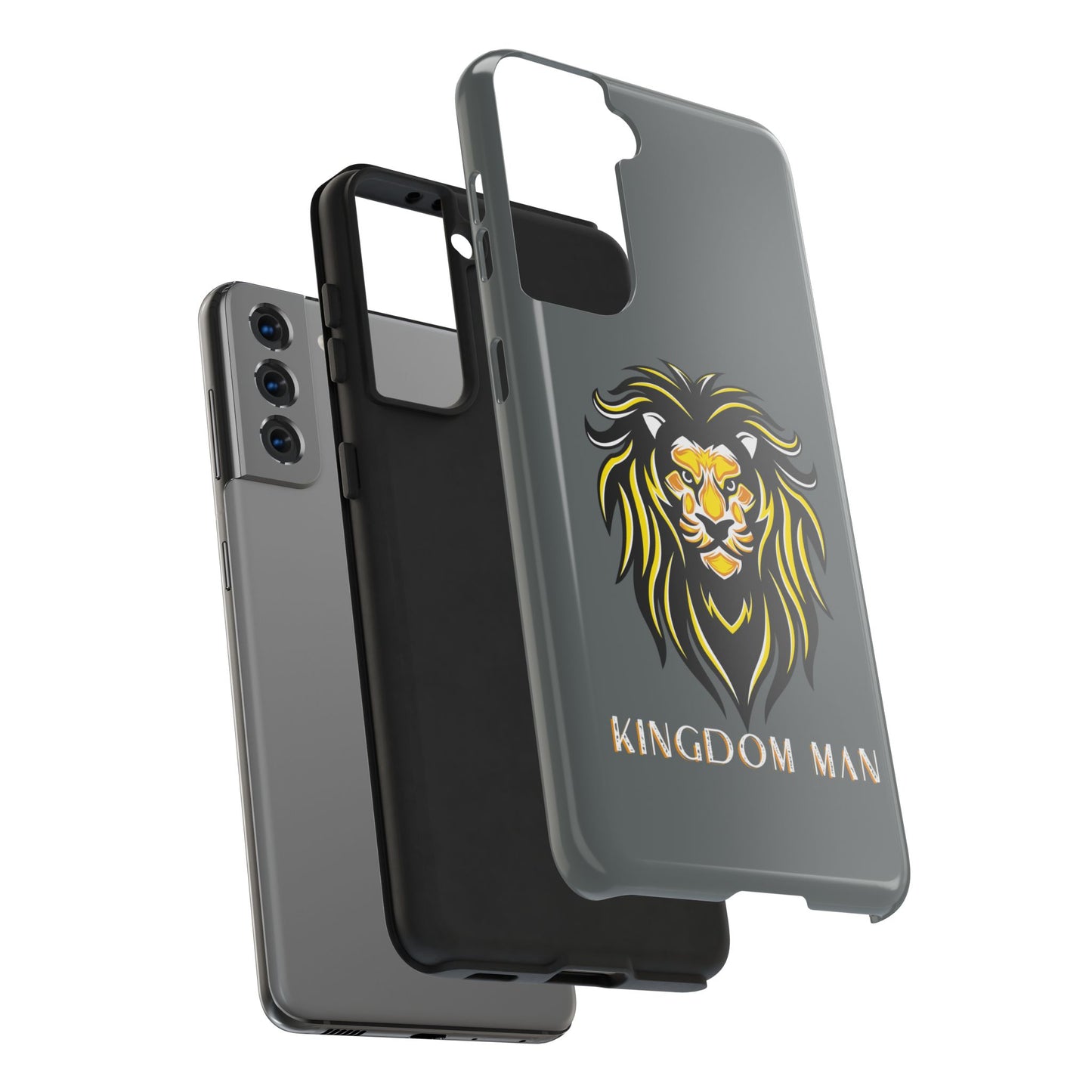 Kingdom Man (White-Gold Label) Tough Phone Case DARK GREY