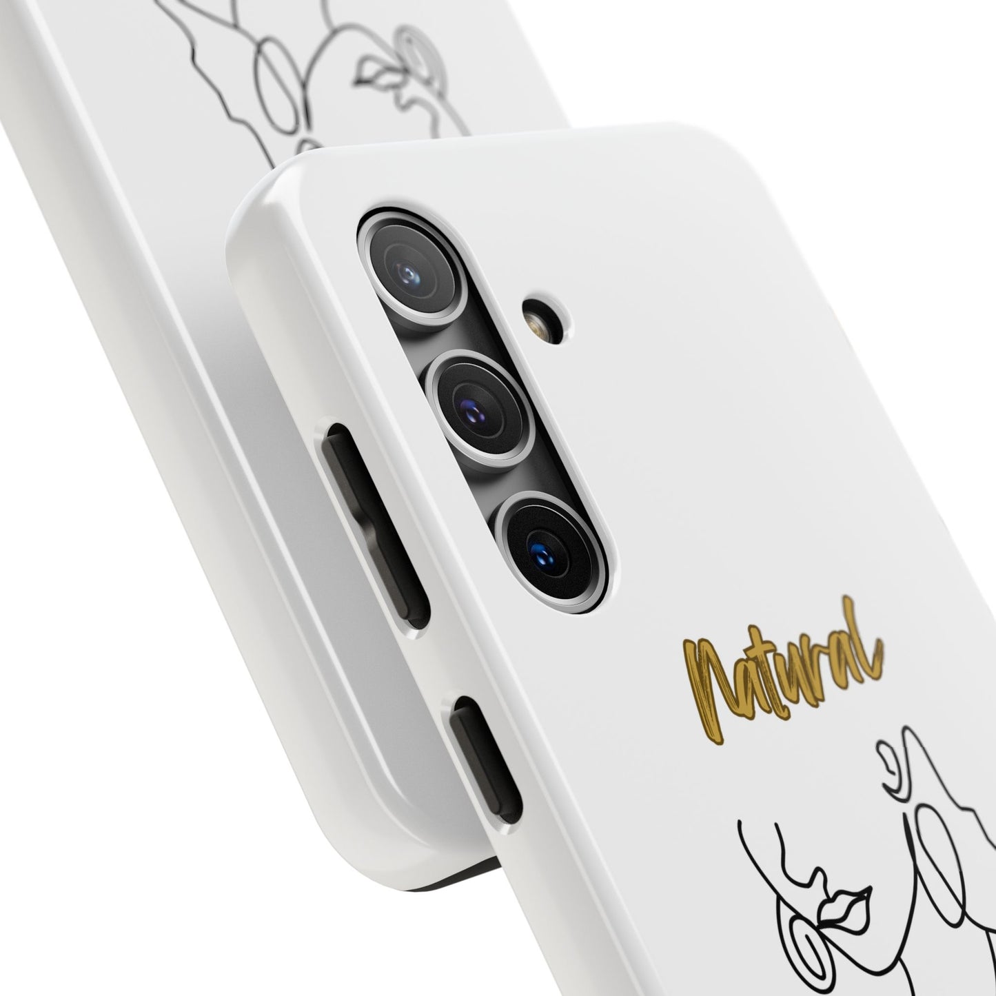 Natural Woman Lips (BL)Tough Phone Cases WHITE