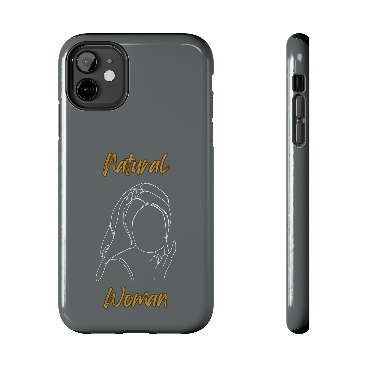 Natural Woman Towel Wrapped (WL)Tough Phone Cases DARK GREY