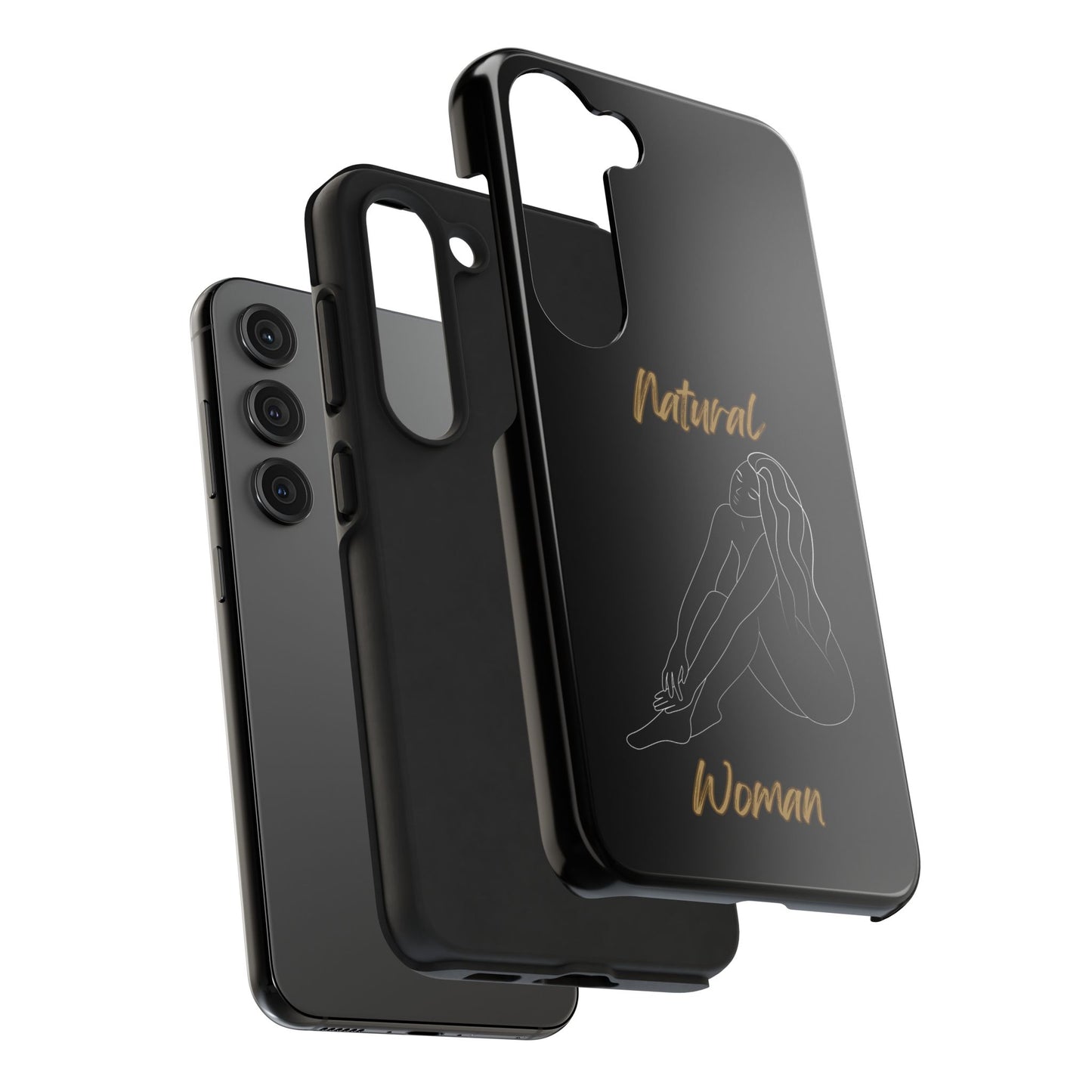 Natural Woman Beauty (WL) Tough Phone Cases BLACK