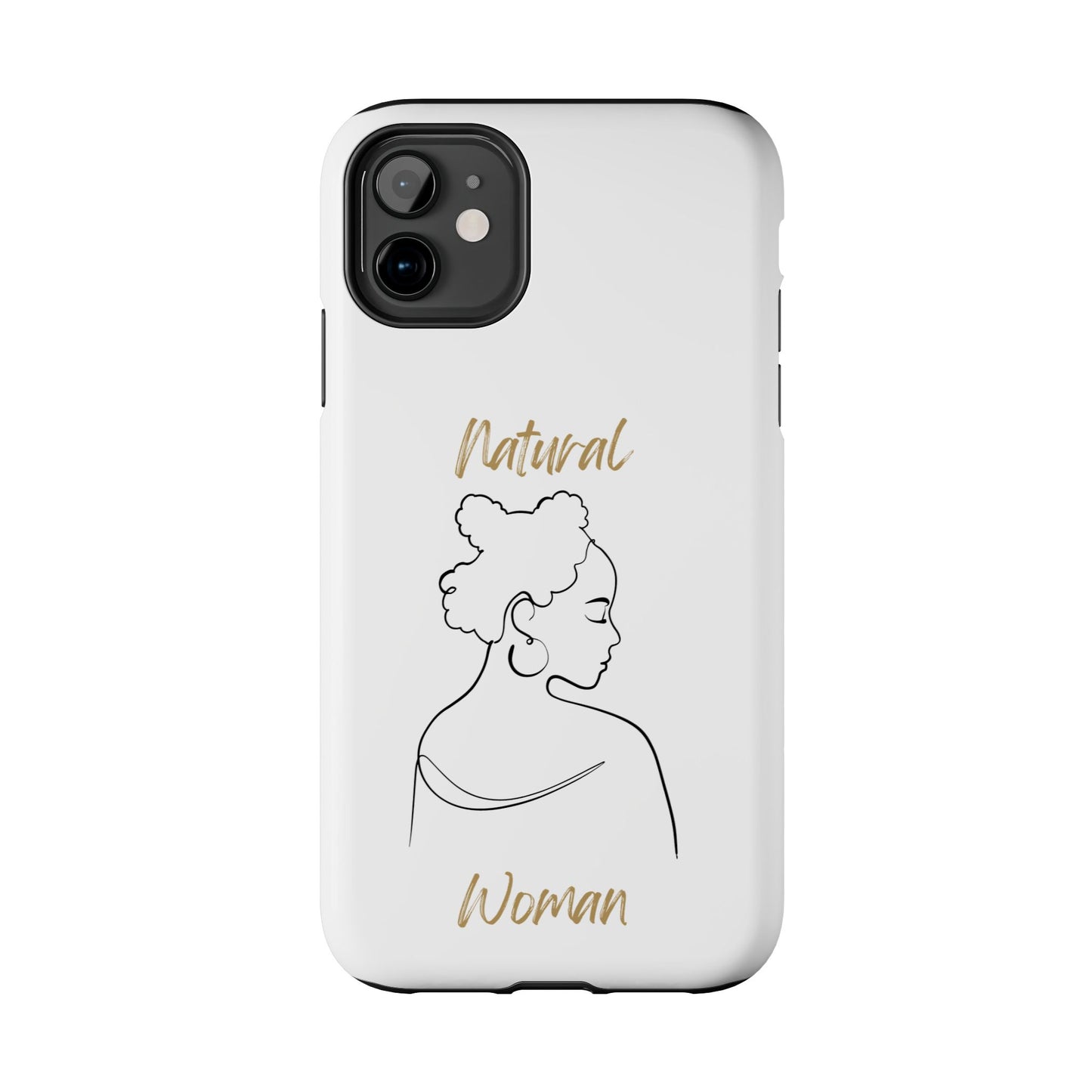 Natural Woman Twists (BL) Tough Phone Case WHITE