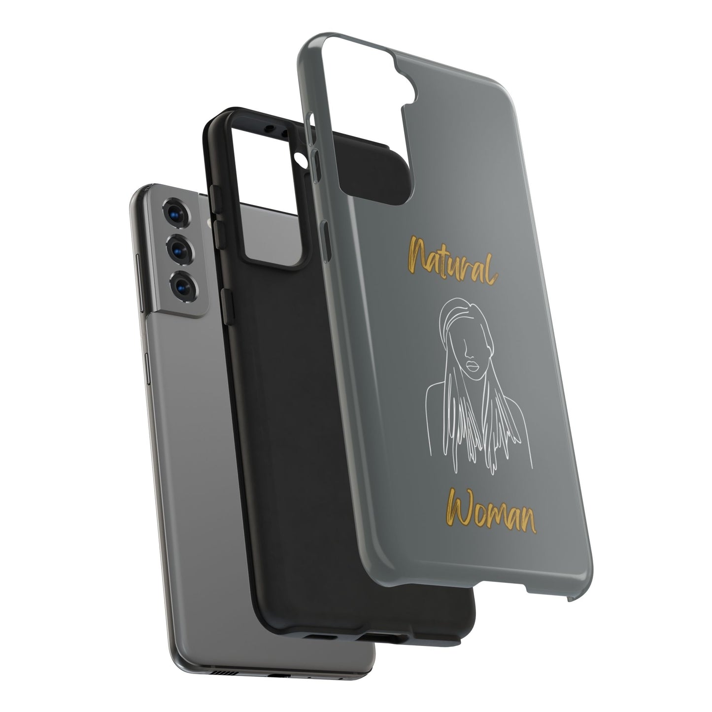 Natural Woman Content (WL)Tough Phone Cases DARK GREY