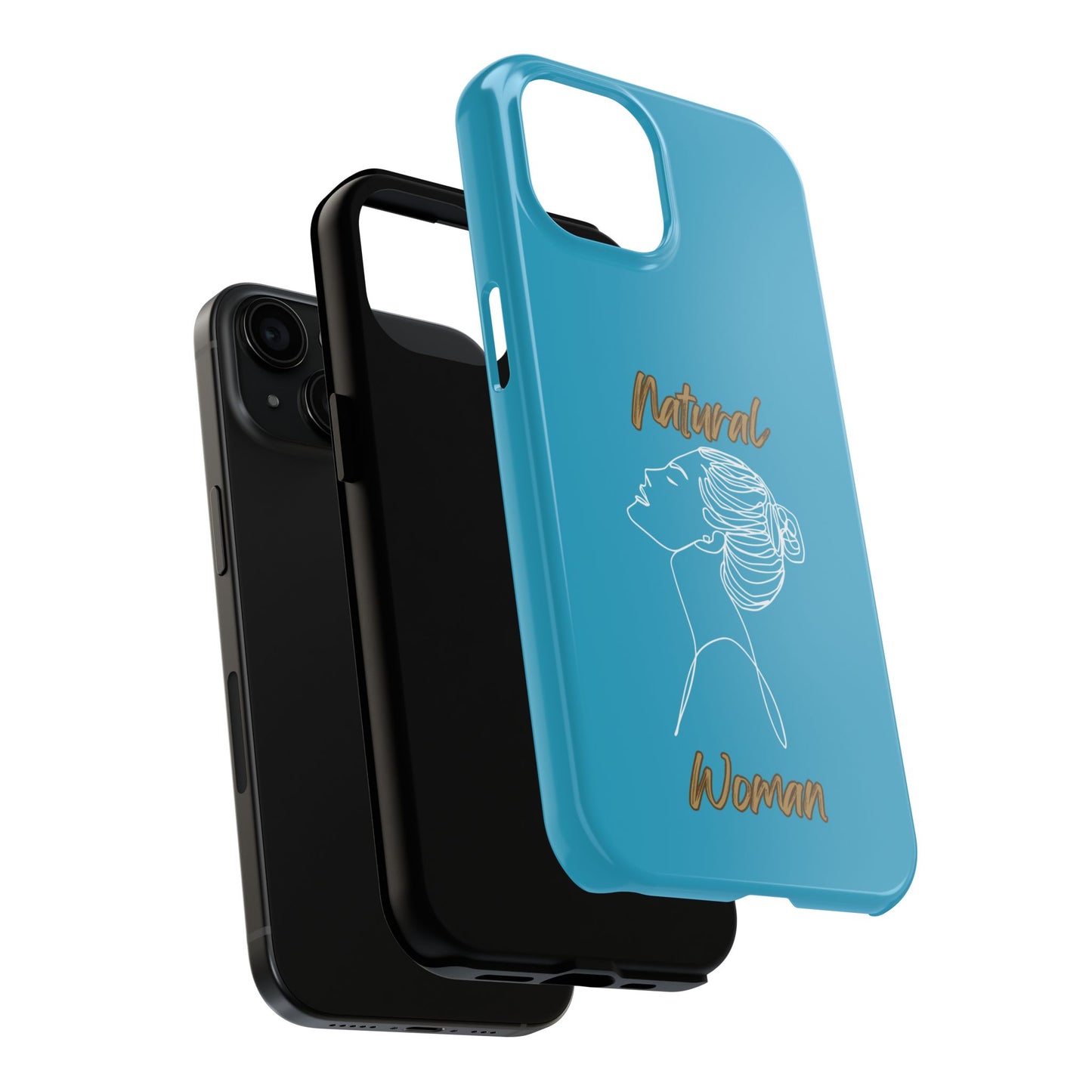 Natural Woman Wet Bun (WL) Tough Phone Cases TURQUOISE