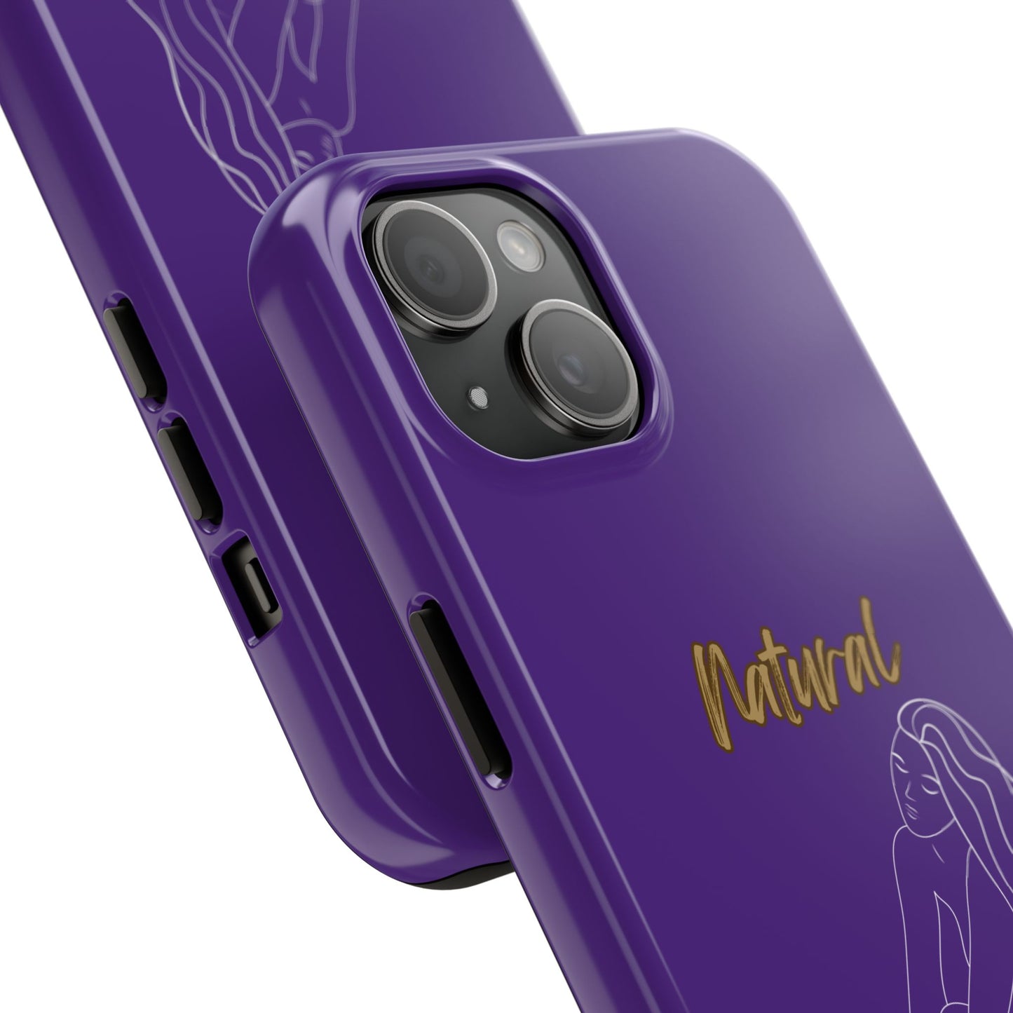 Natural Woman Beauty (WL) Tough Phone Cases PURPLE