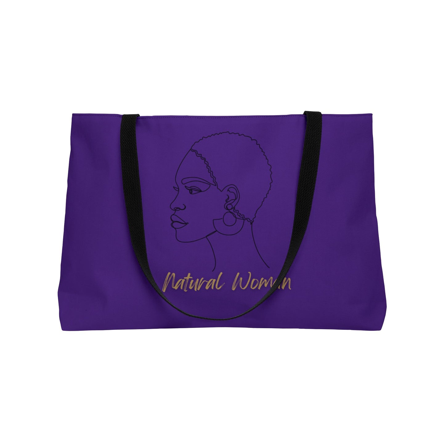 Natural Woman Finger Wave (BL) Weekender Tote Bag PURPLE