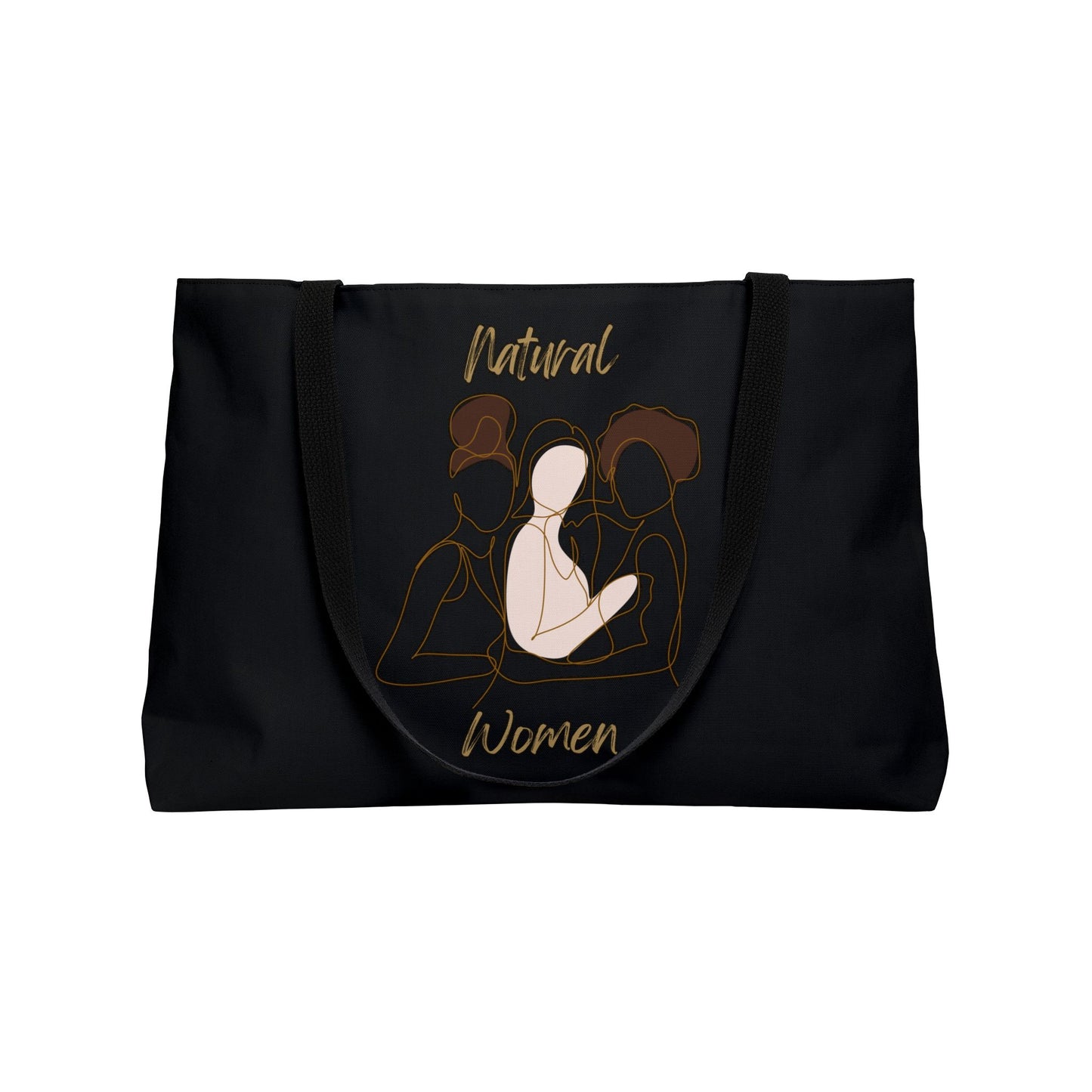 Natural Women Friends (BL) Weekender Tote Bag BLACK