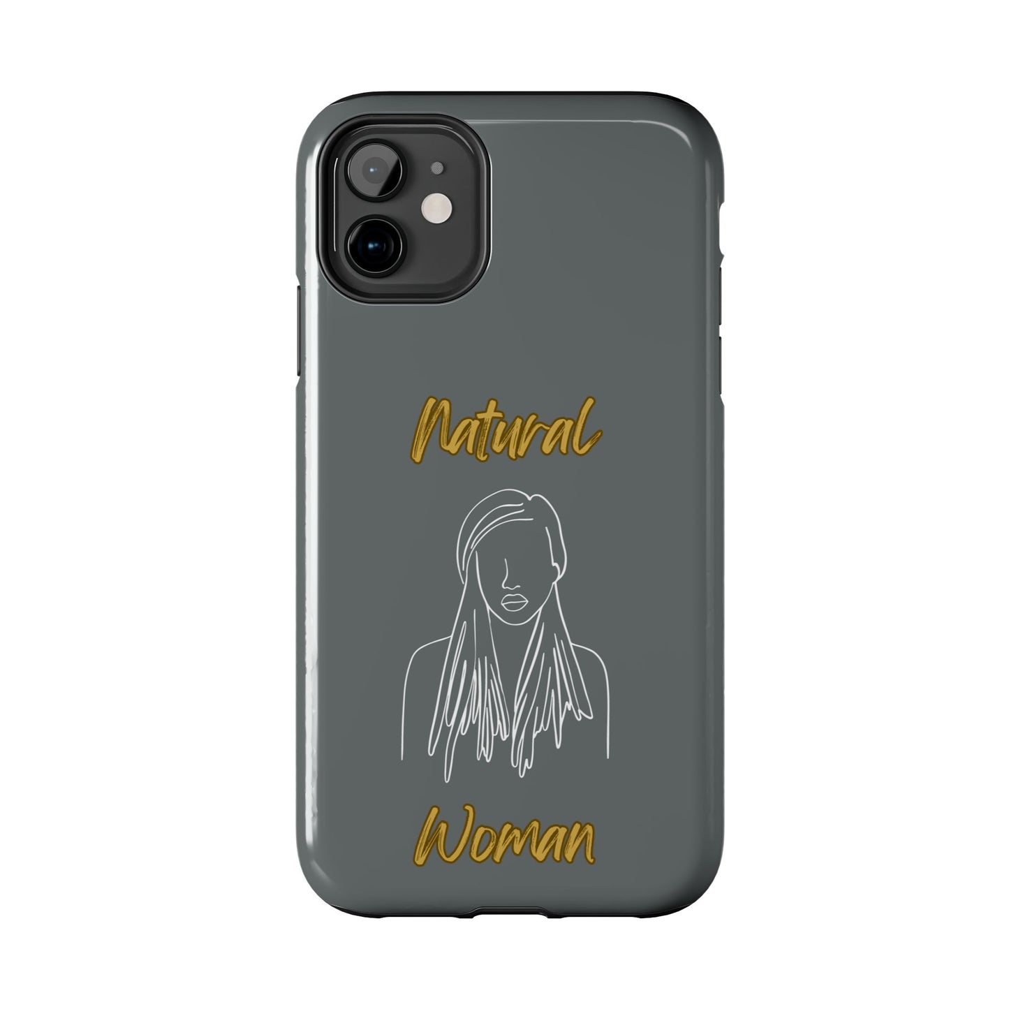 Natural Woman Content (WL)Tough Phone Cases DARK GREY