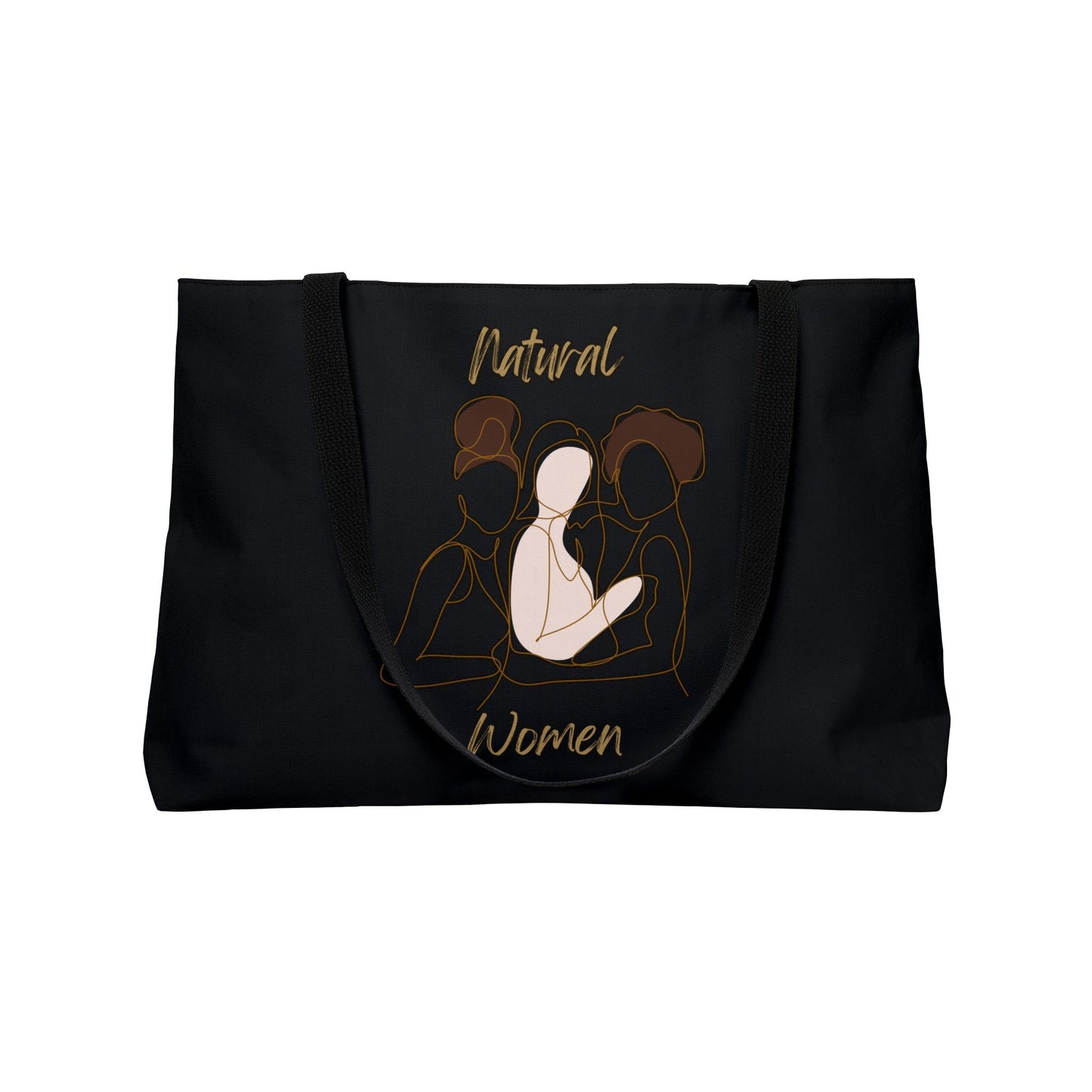 Natural Women Friends (BL) Weekender Tote Bag BLACK