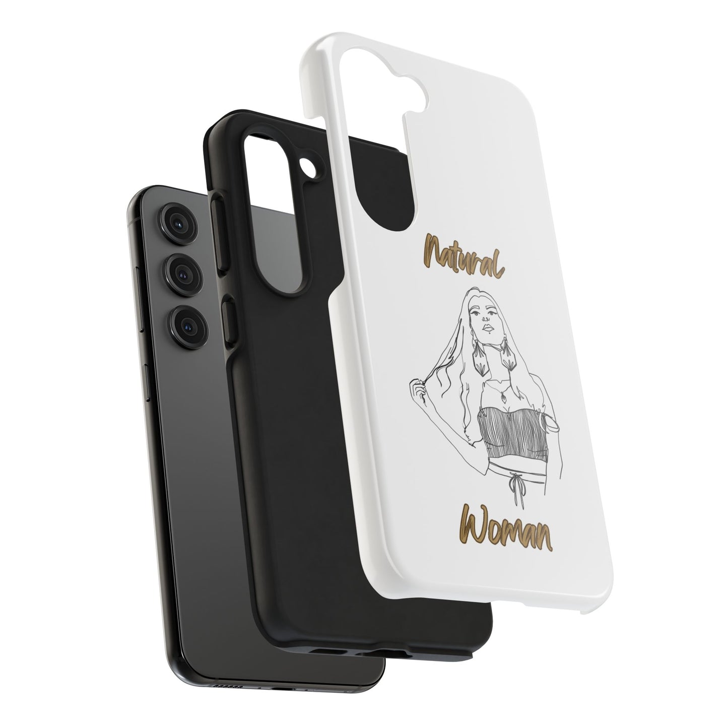 Natural Woman Thinking (BL)Tough Phone Cases WHITE
