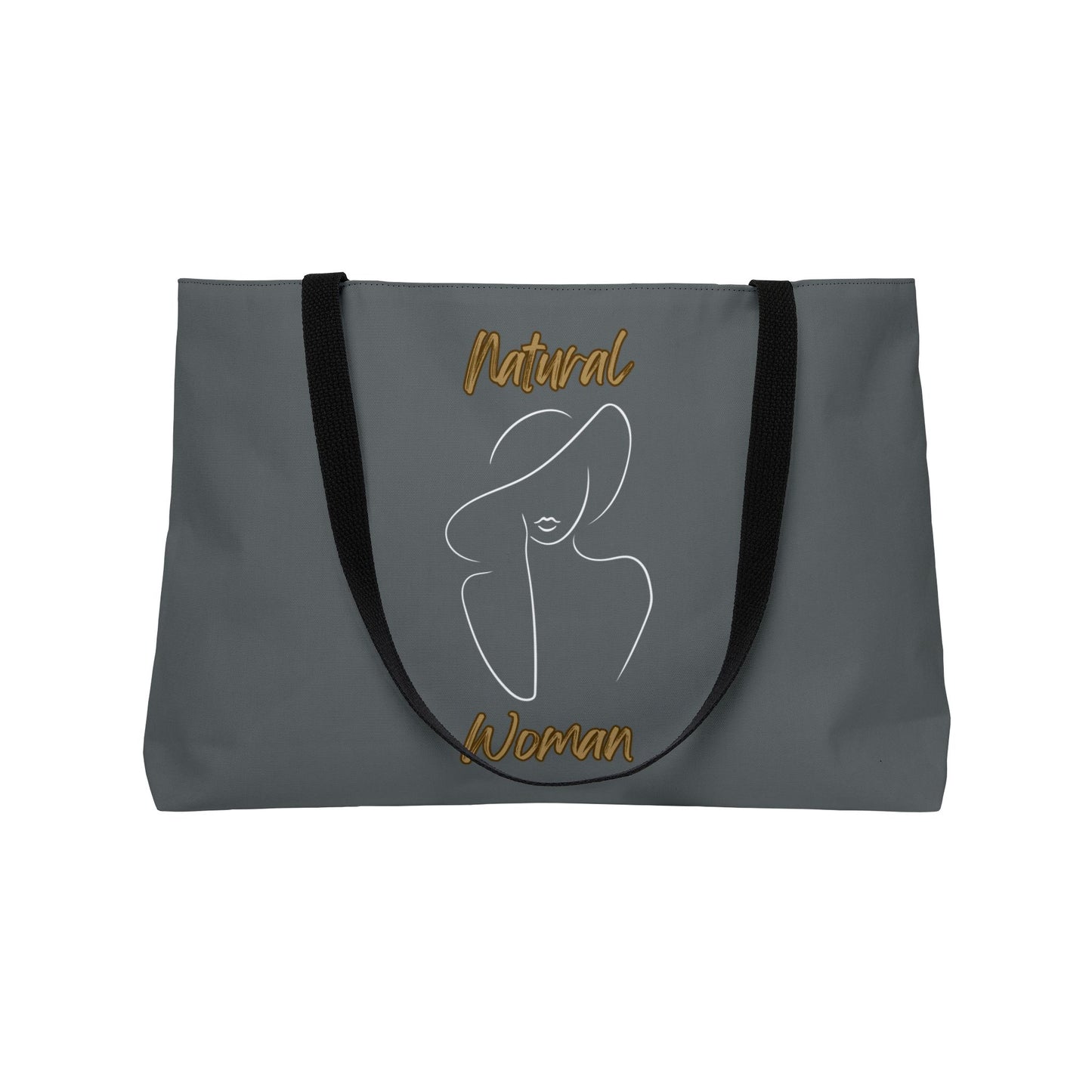 Natural Woman Sun Hat (WL) Weekender Tote Bag DARK GREY
