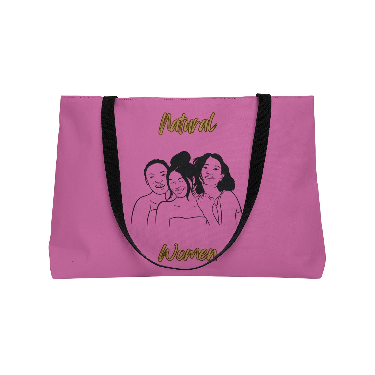 Natural Women Laughing Friends (BL) Weekender Tote Bag LIGHT PINK