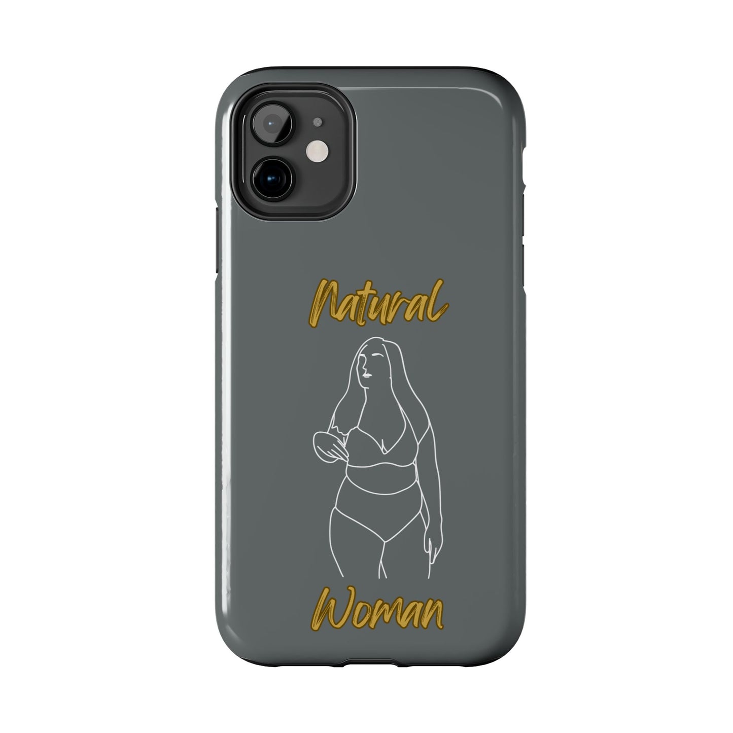 Natural Woman Full Beauty (WL)Tough Phone Cases DARK GREY