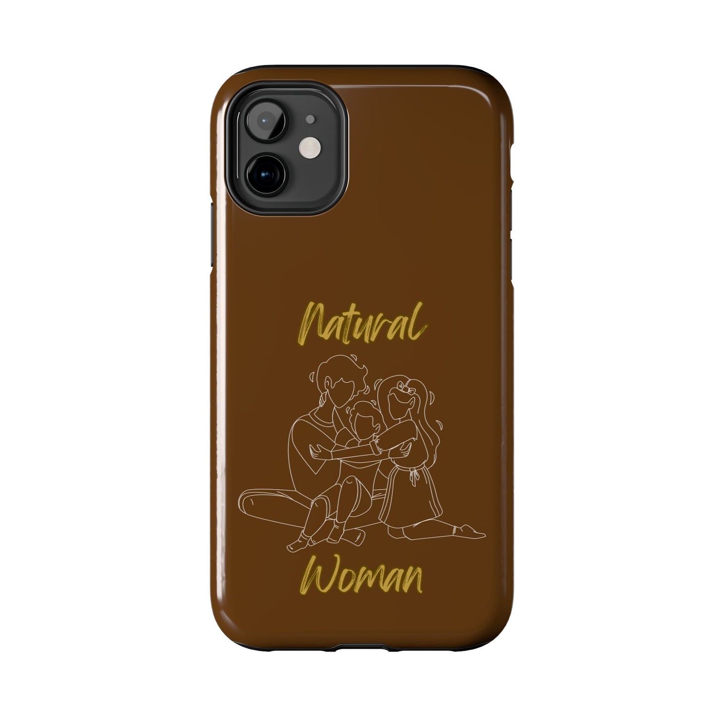 Natural Woman Bear Hugs (WL) Tough Phone Cases BROWN