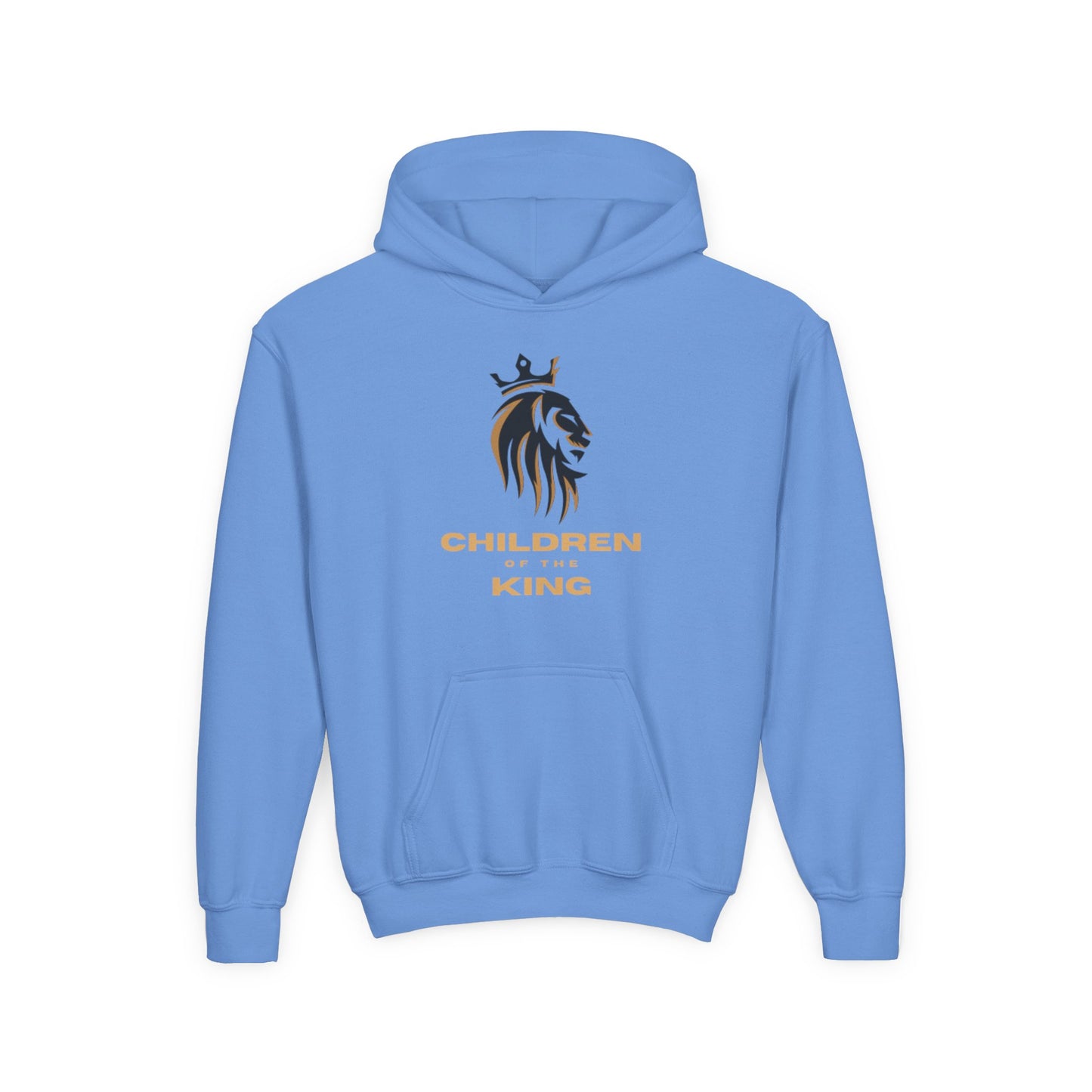 "Children of the King" Hoodie - BLACK Lion Design with Isaiah 54:13