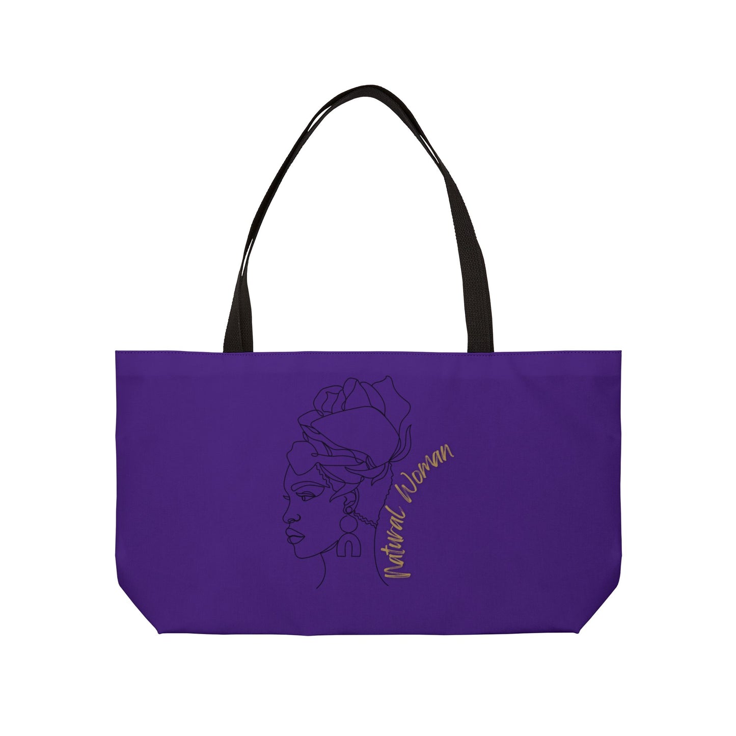 Natural Woman Flower Wrap (BL) Weekender Tote Bag PURPLE