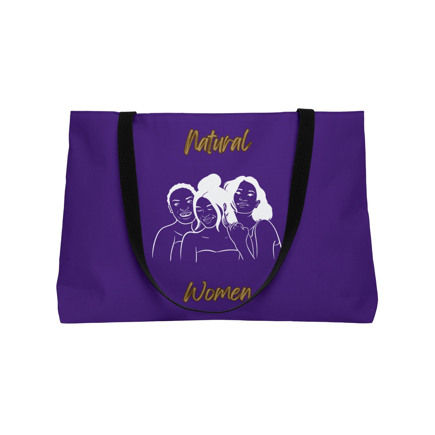 Natural Women Laughing Friends (WL) Weekender Tote Bag PURPLE