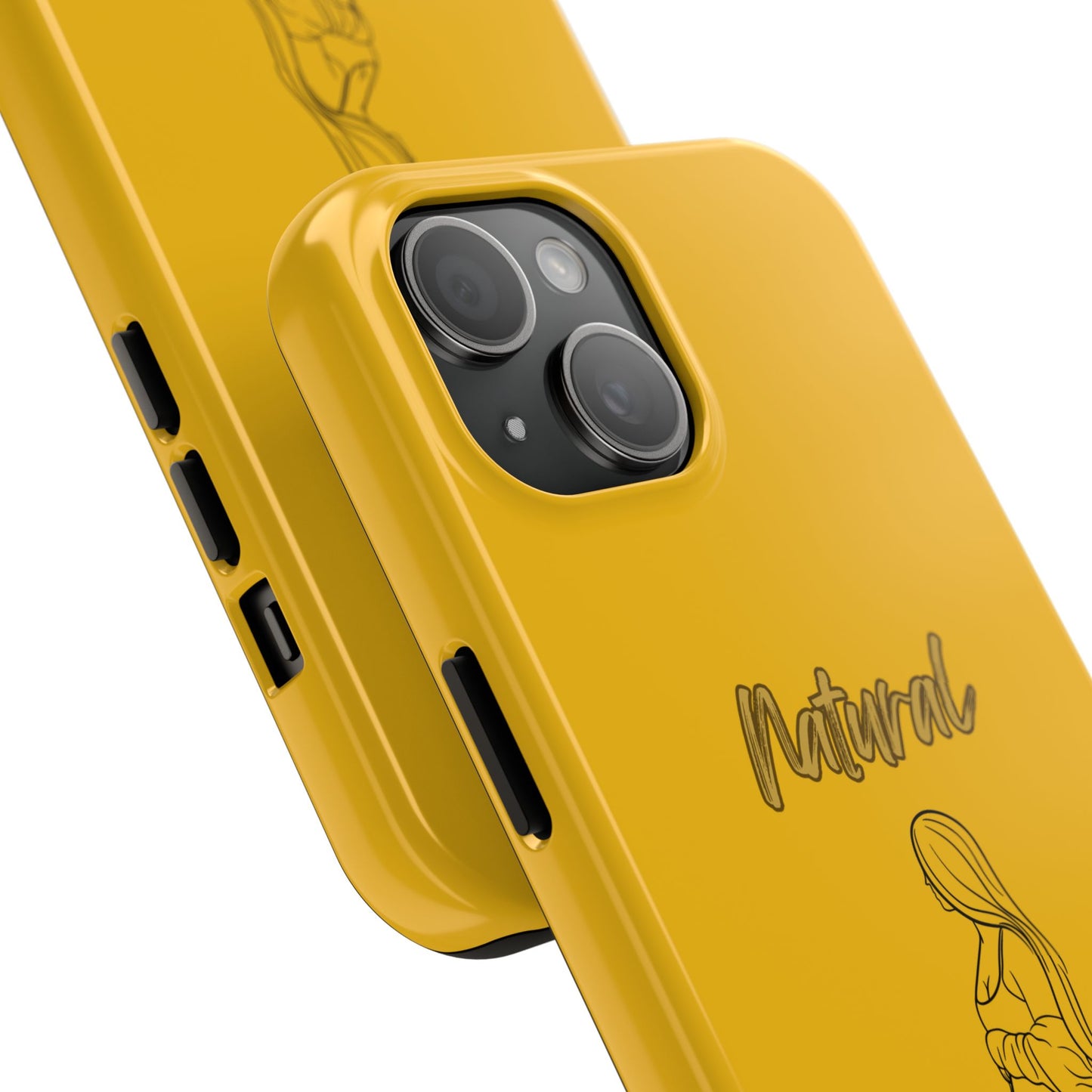 Natural Woman Expecting (BL)Tough Phone Cases YELLOW