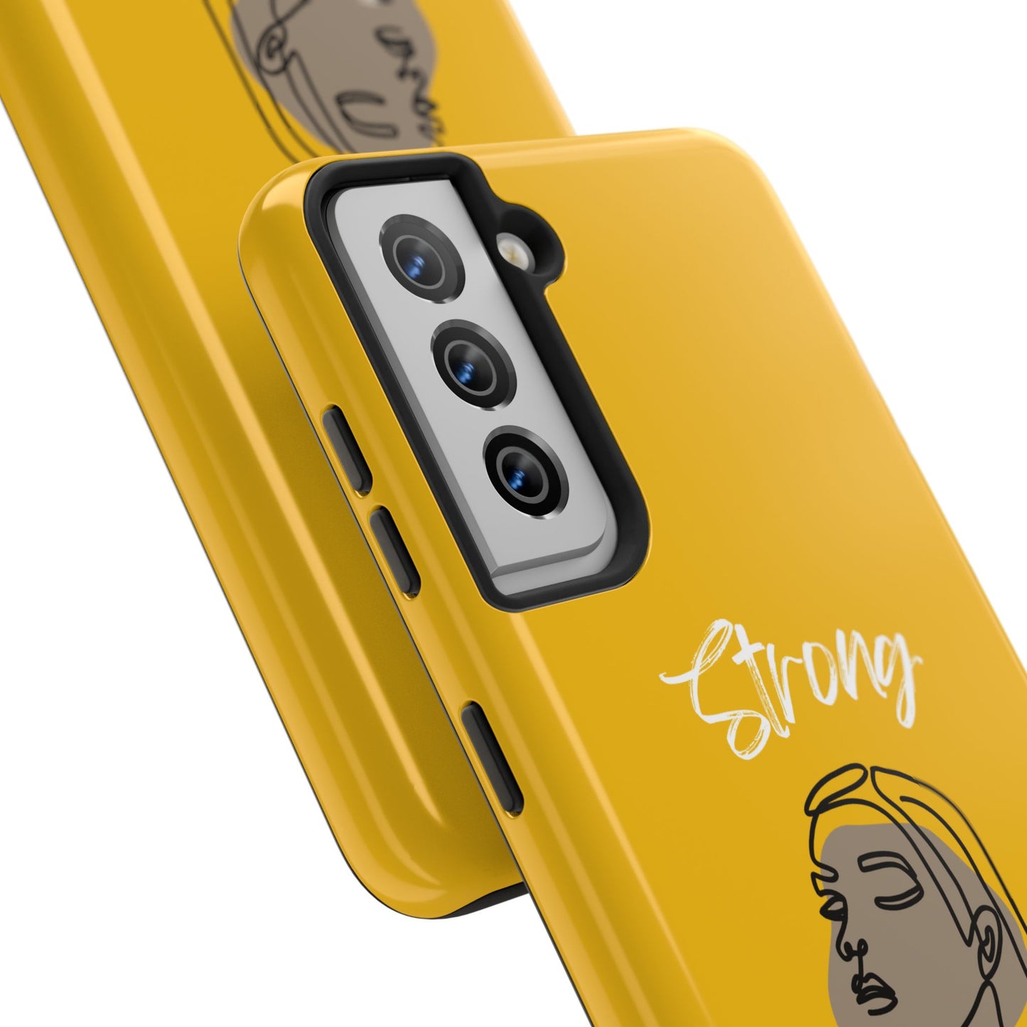 Strong Momma (WL) Tough Phone Cases YELLOW