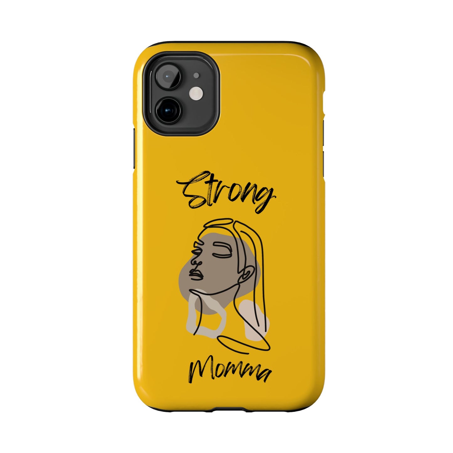 STRONG MOMMA Samsung Galaxy Tough Phone Cases (BL) Yellow