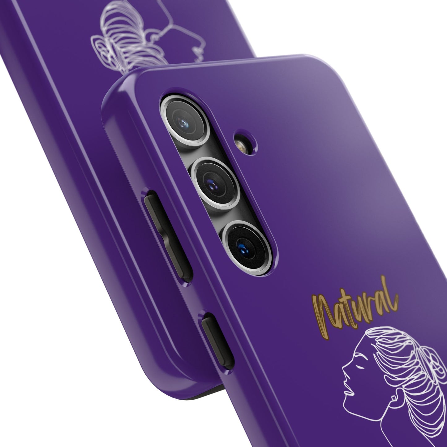 Natural Woman Wet Bun (WL) Tough Phone Cases PURPLE