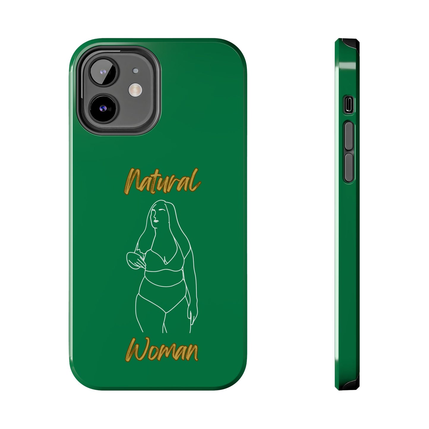 Natural Woman Full Beauty (WL)Tough Phone Cases DARK GREEN