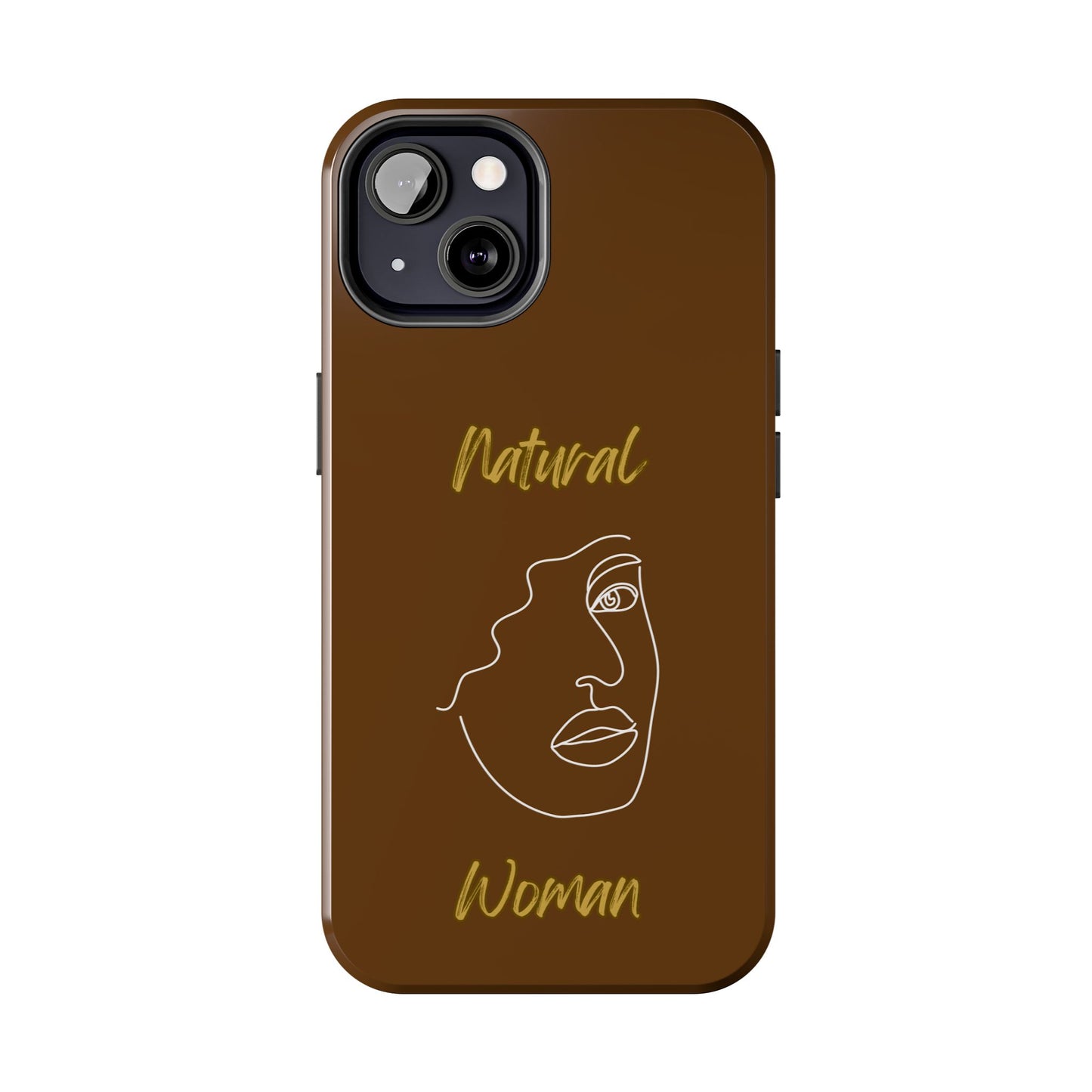 Natural Woman Peekaboo (WL)Tough Phone Cases BROWN