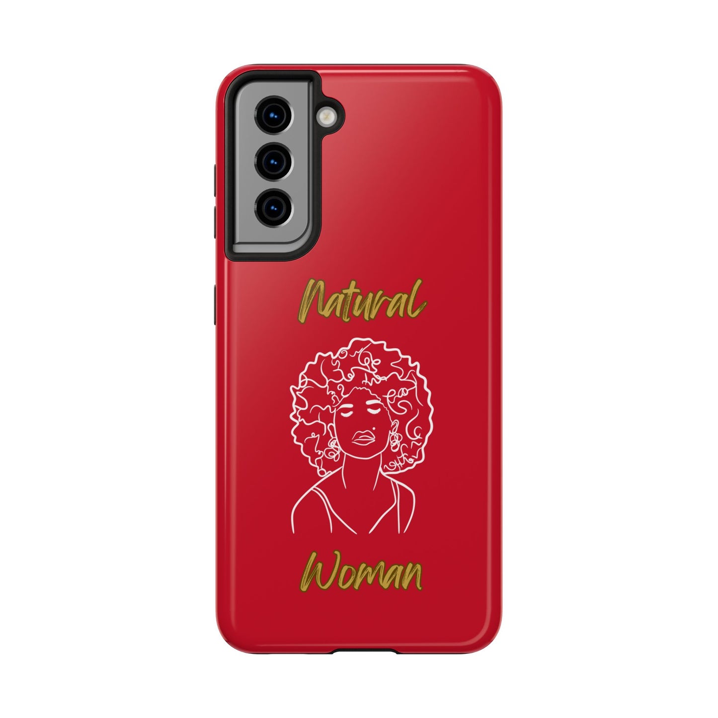 Natural Woman All About Me (WL)Tough Phone Cases DARK RED