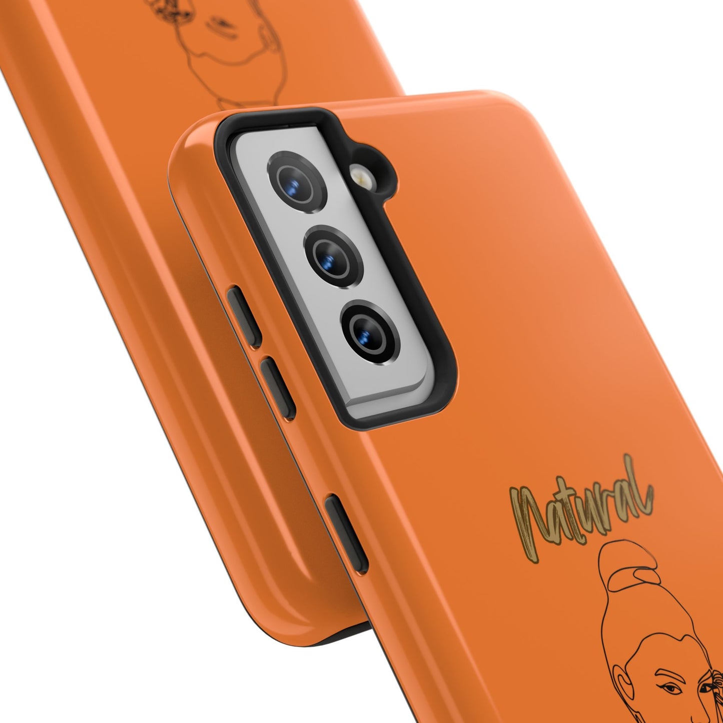 Natural Woman Sassy Bun (BL) Tough Phone Cases CRUSTA