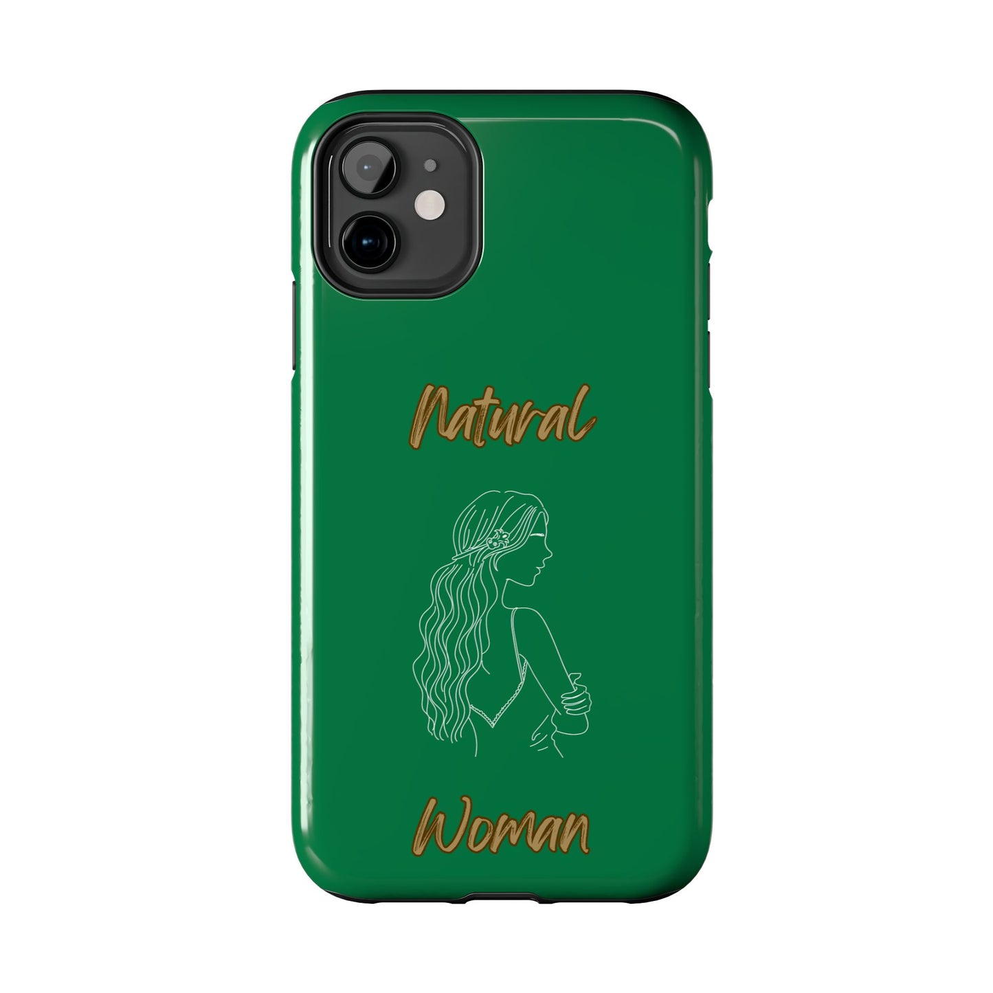 Natural Woman Young Woman (WL)Tough Phone Cases DARK GREEN