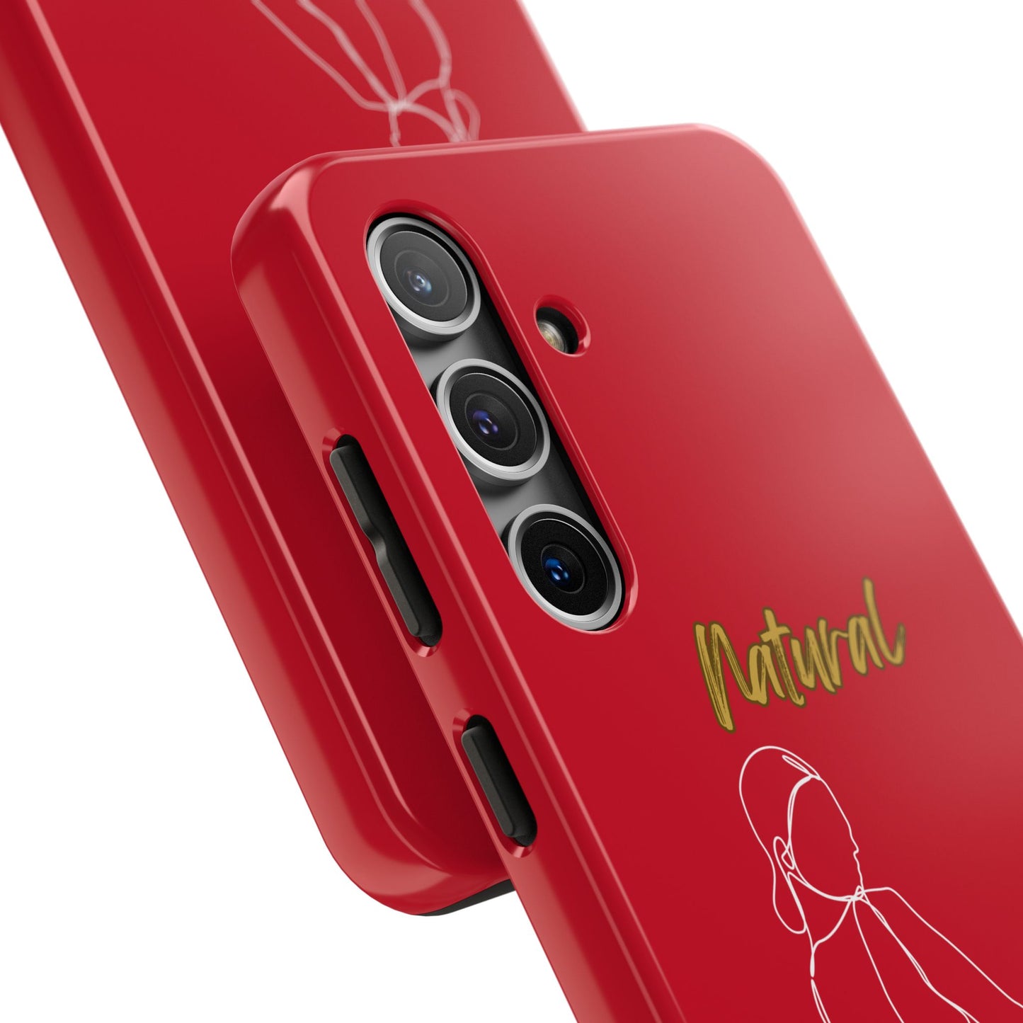 Natural Woman Hands Free (WL)Tough Phone Cases DARK RED