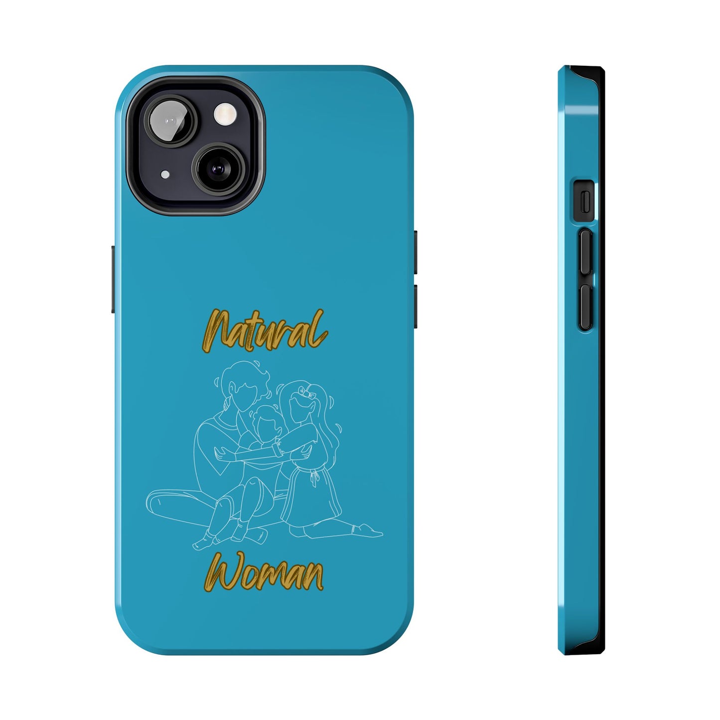 Natural Woman Bear Hugs (WL) Tough Phone Cases TURQUOISE