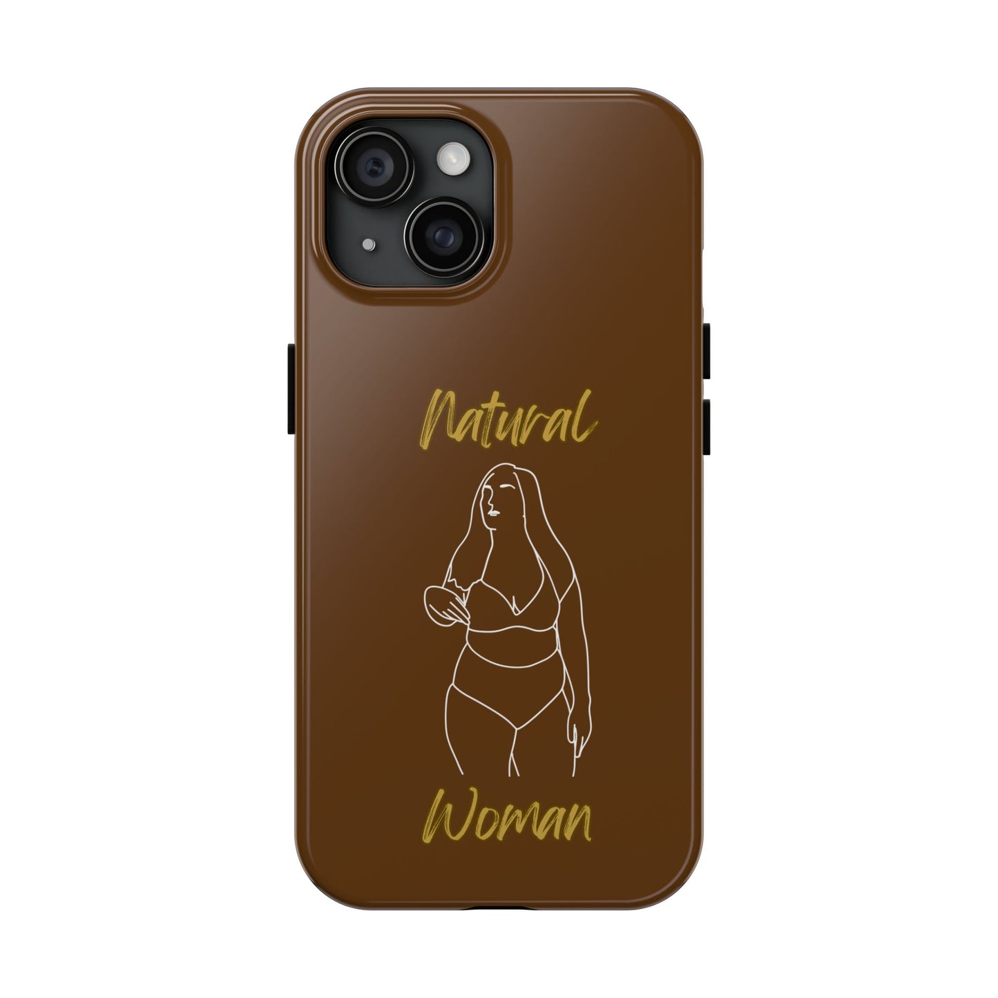 Natural Woman Full Beauty (WL)Tough Phone Cases BROWN