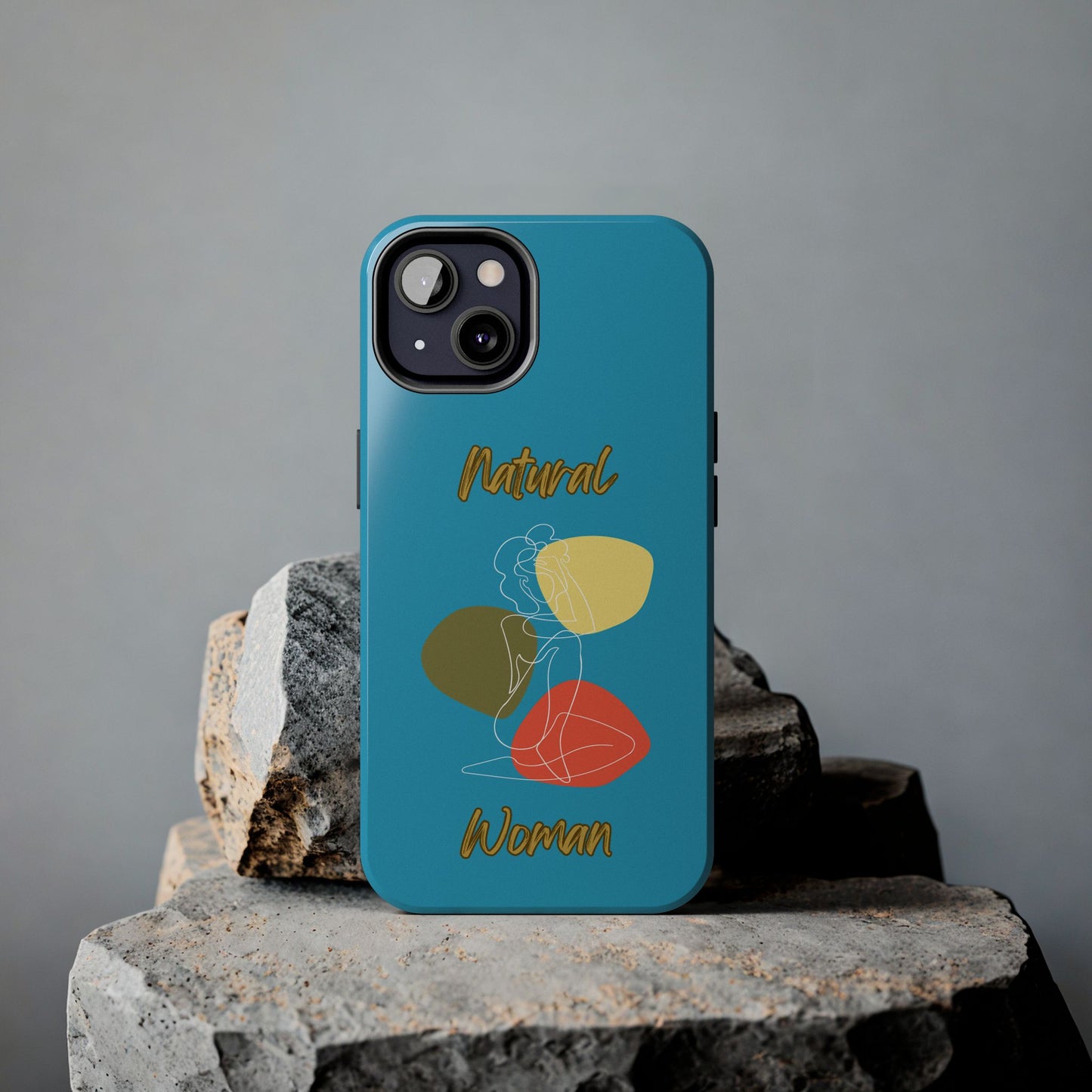 Natural Woman Colorful Pose (WL)Tough Phone Cases TURQUOISE