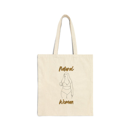 Natural Woman Full Beauty (BL) Canvas Tote Bag
