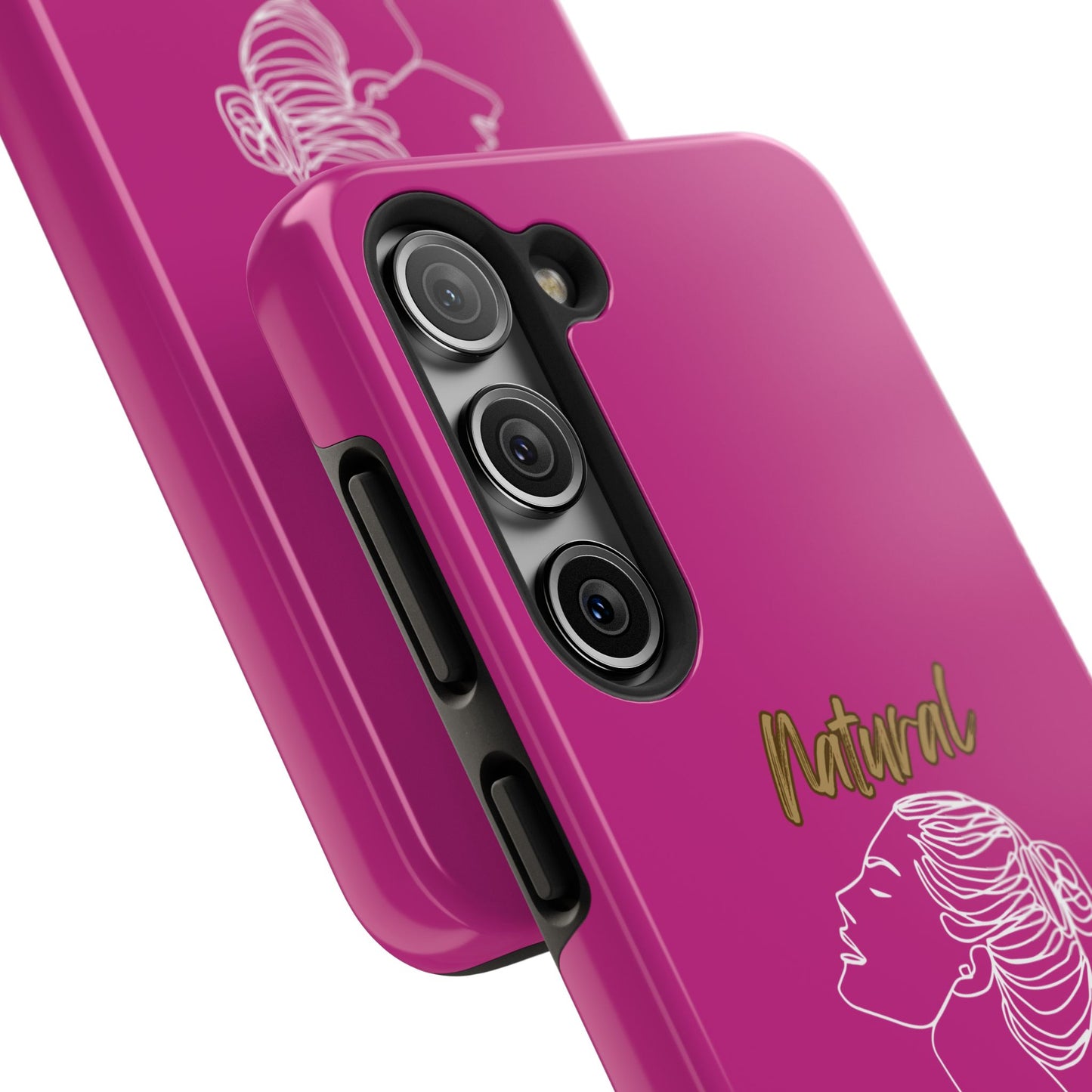 Natural Woman Wet Bun (WL) Tough Phone Cases PINK